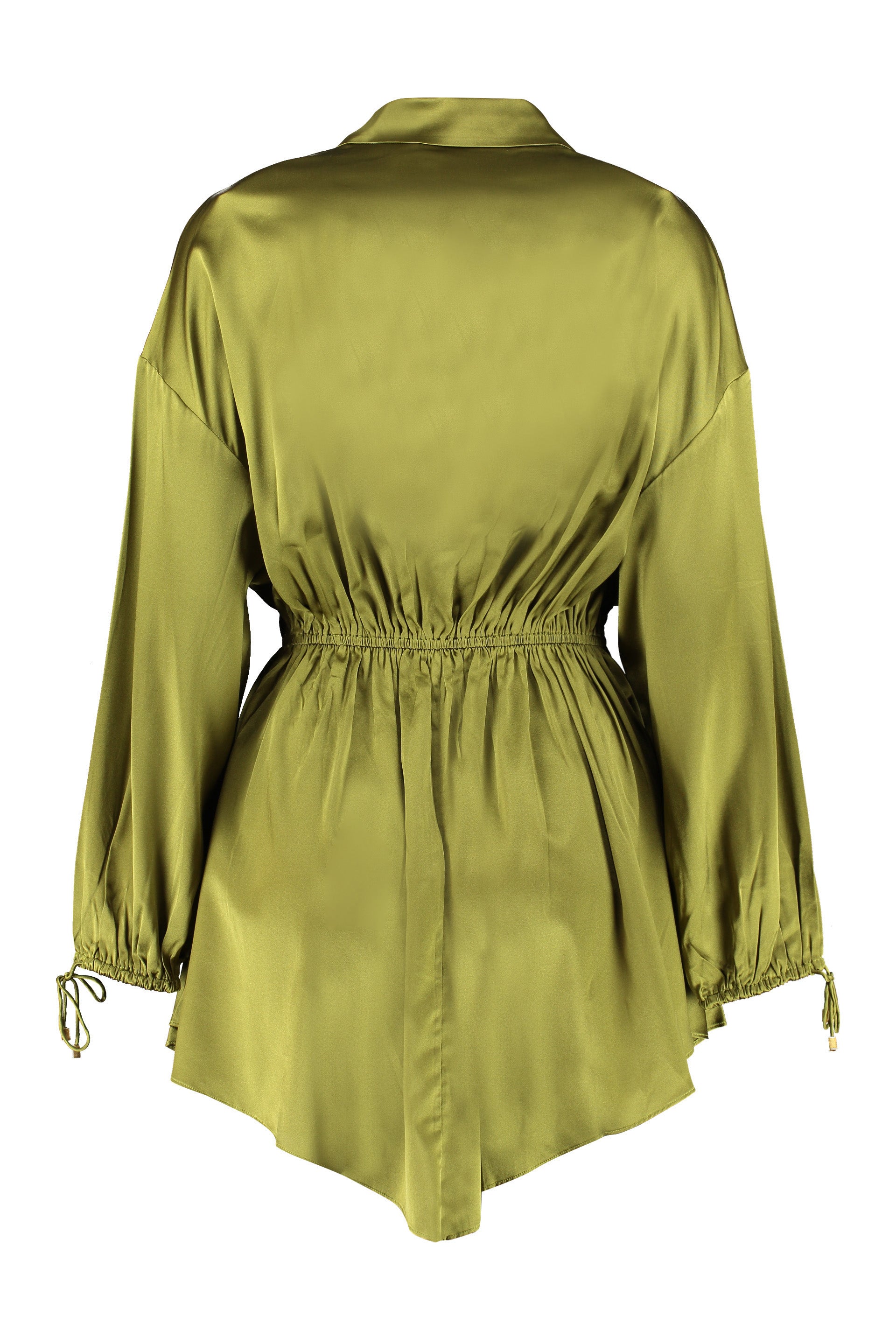 Silk shirtdress