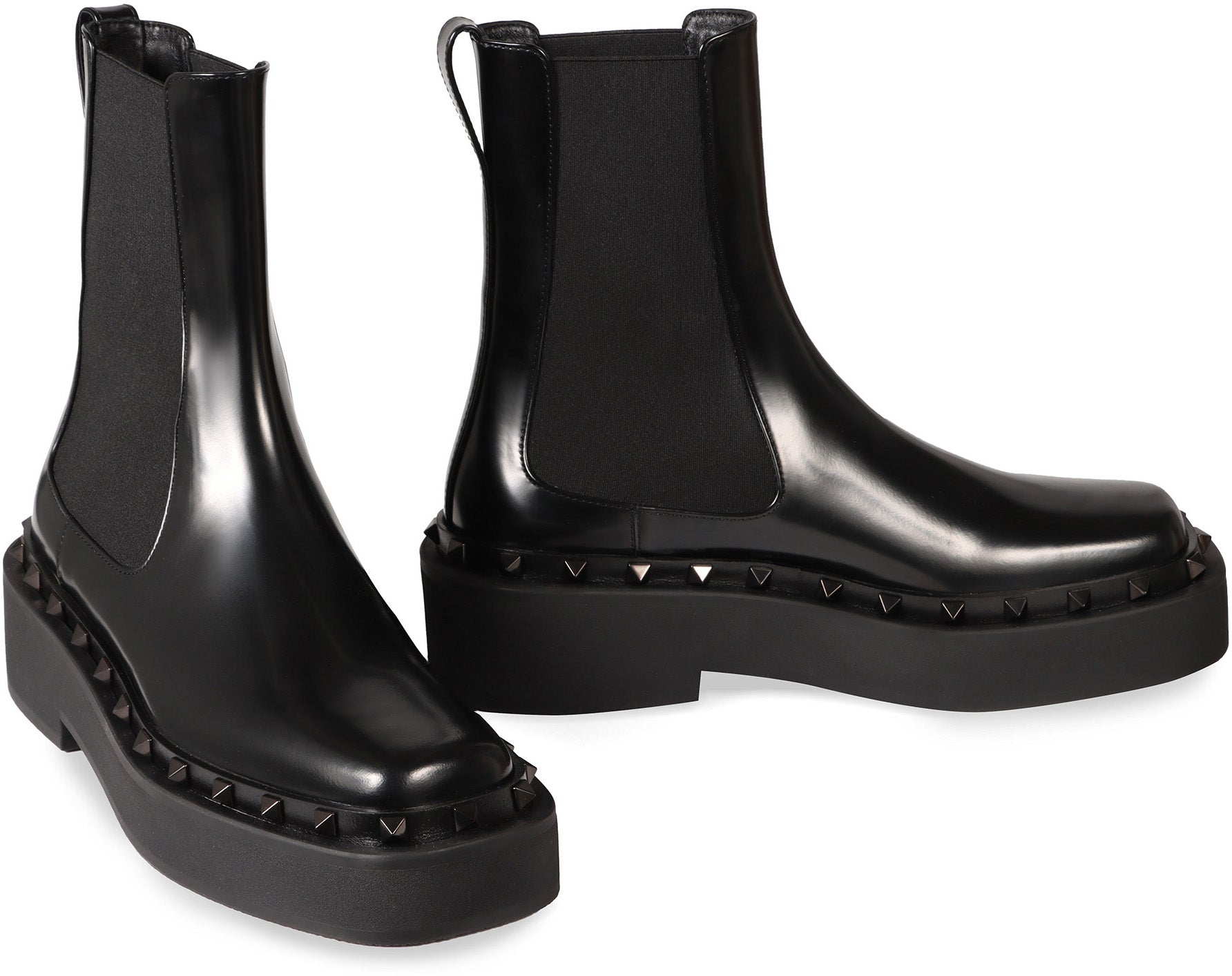 Valentino Garavani - Rockstud M-Way leather chelsea boots
