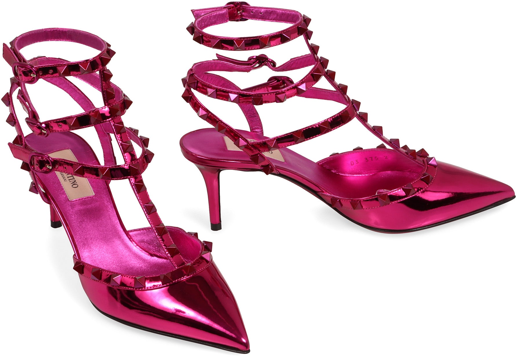 Valentino Garavani - Rockstud patent leather slingback
