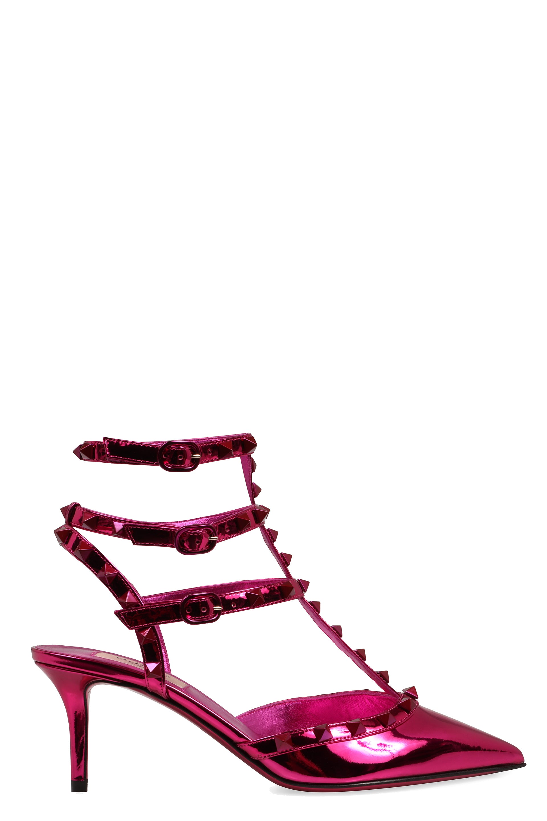 Valentino Garavani - Rockstud patent leather slingback