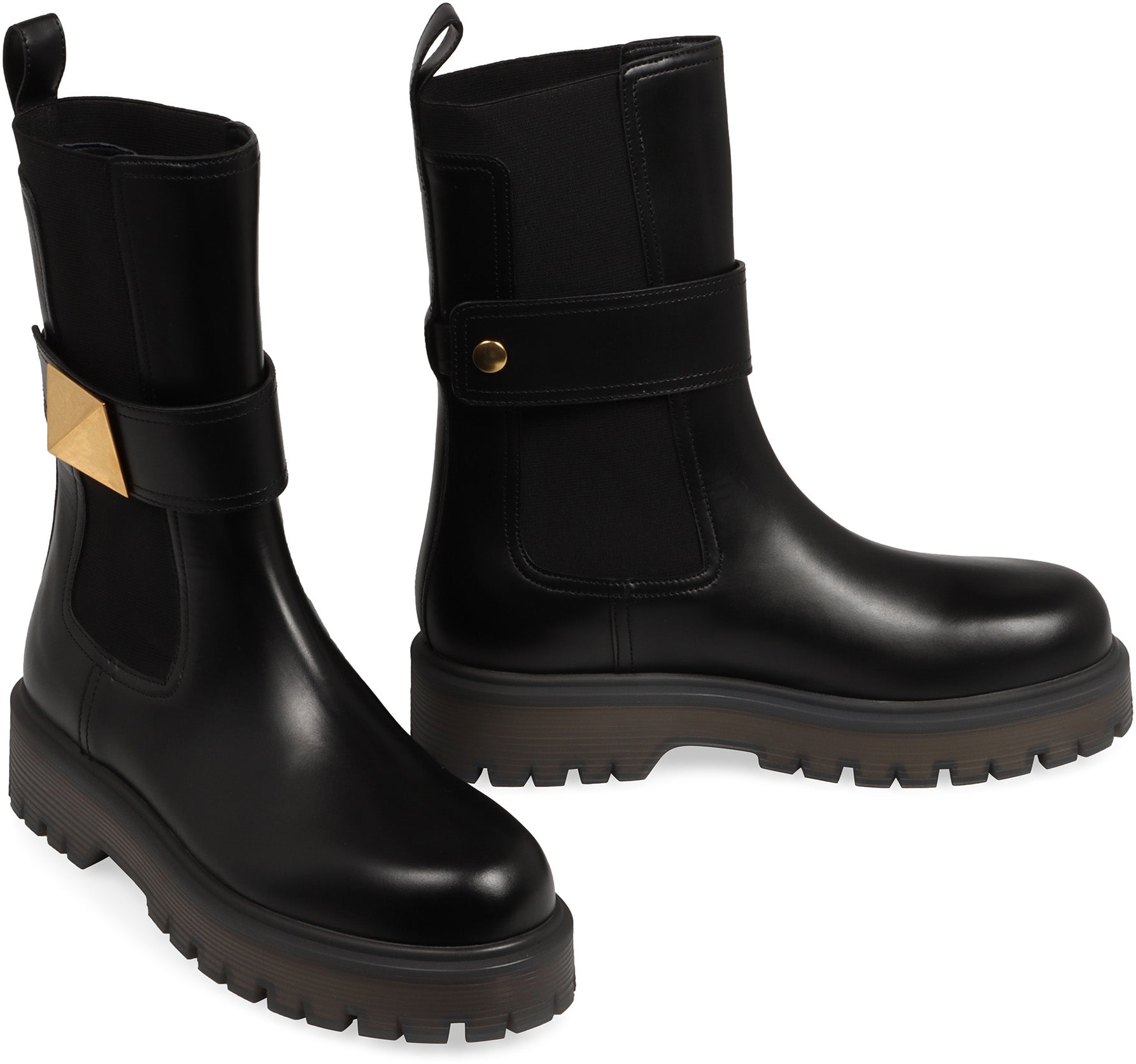 Valentino Garavani - One Stud leather Chelsea boots