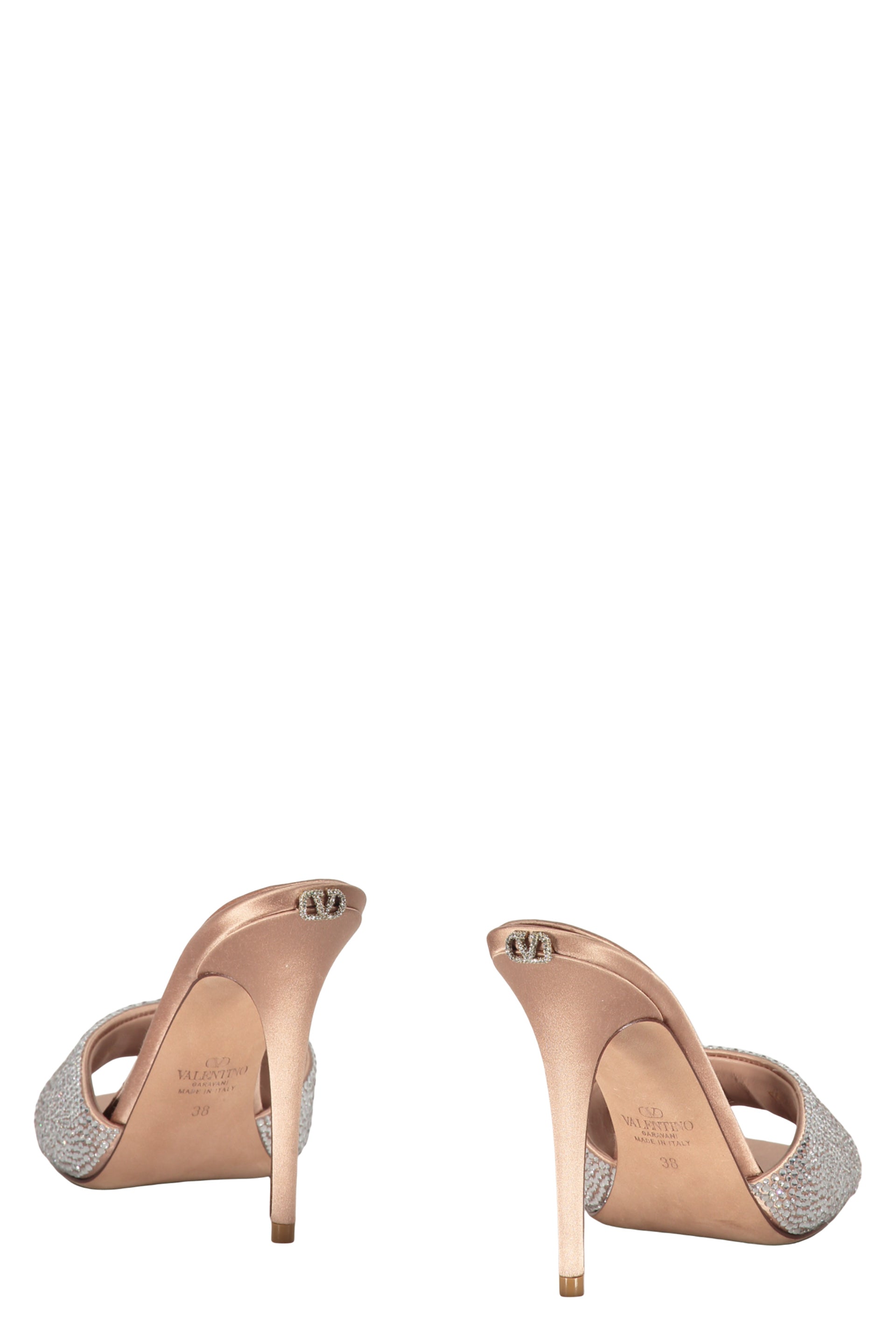 Mules with rhinestones