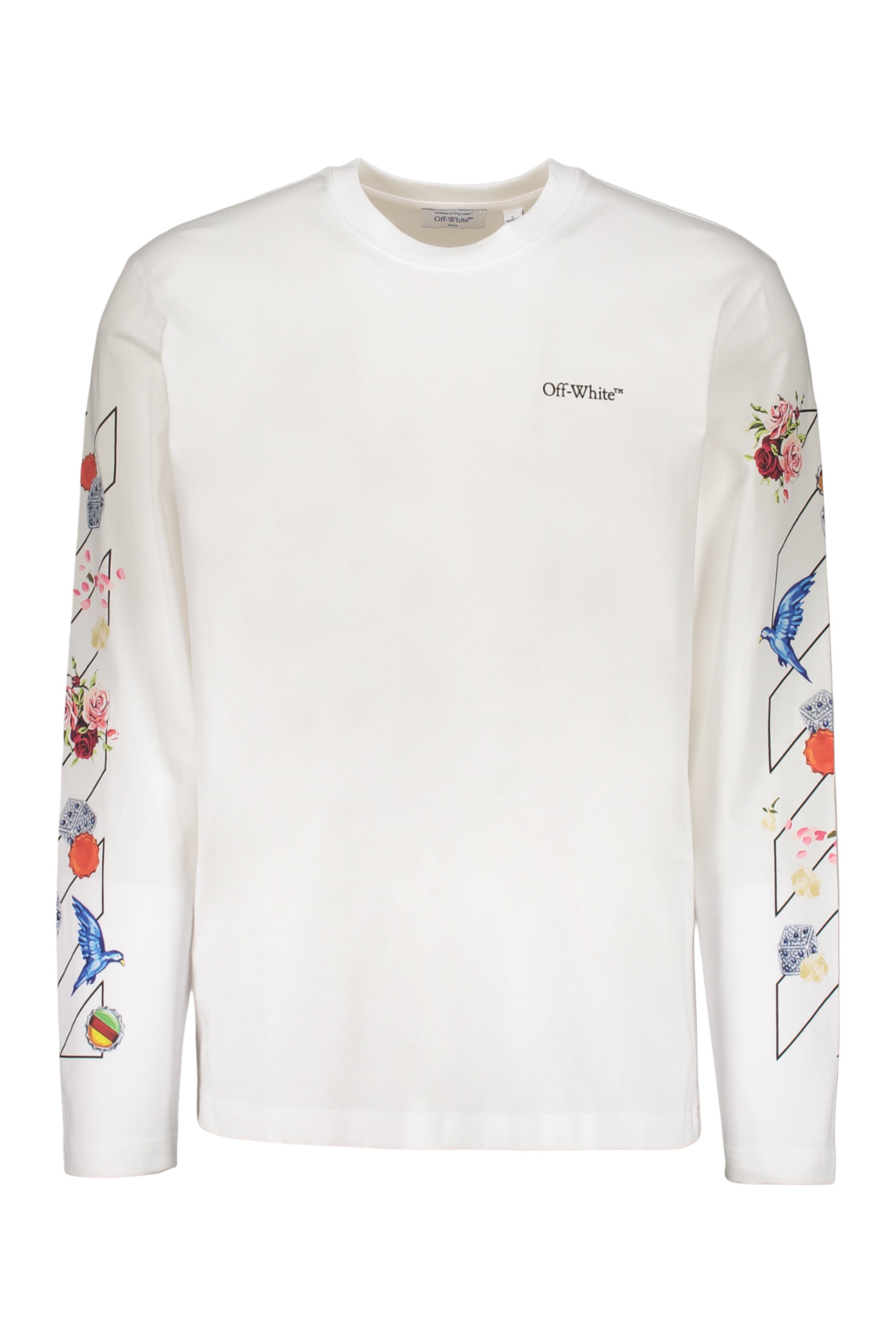 Long-sleeve T-shirt with decorations
