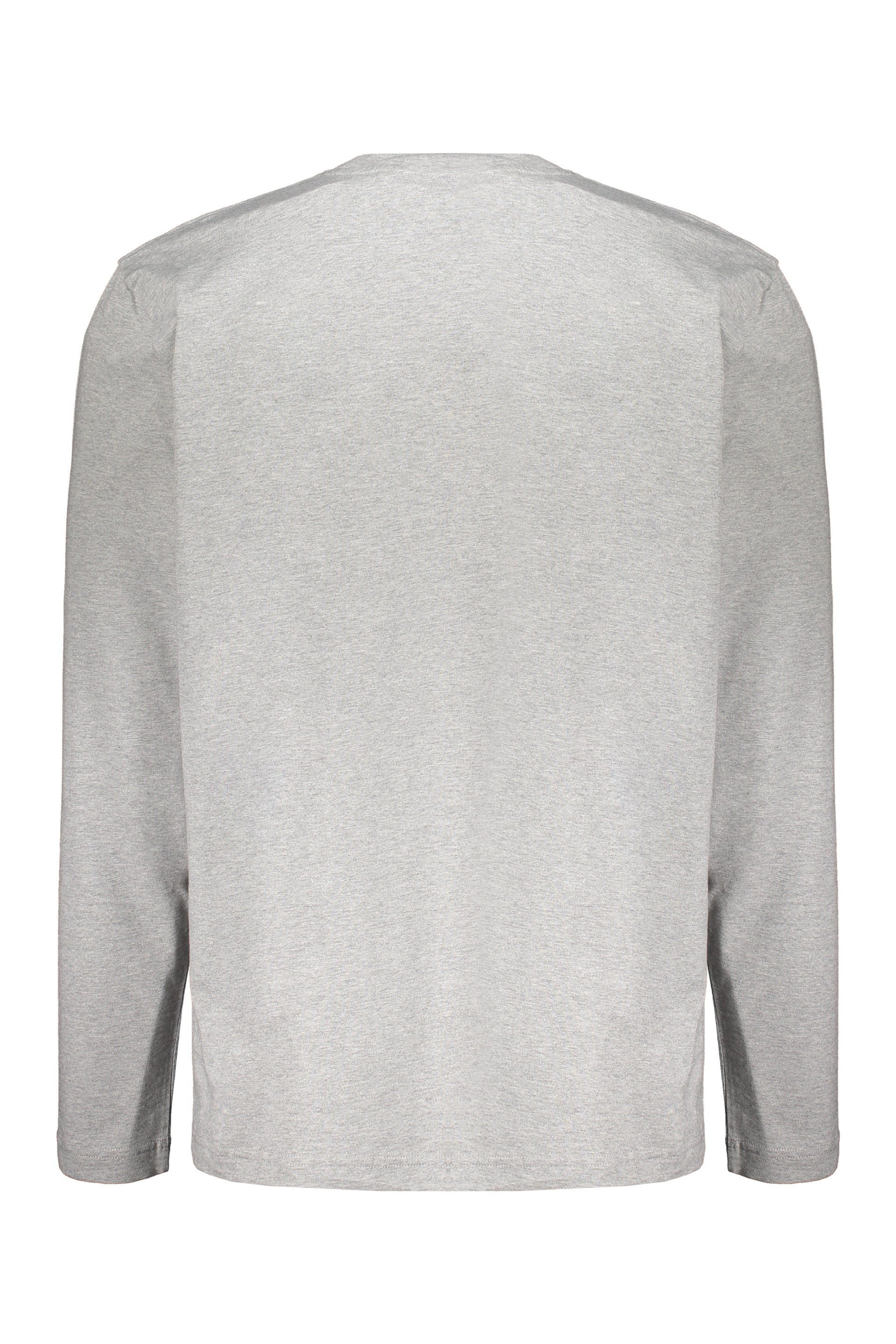 Gray long-sleeved t-shirt soft and breathable