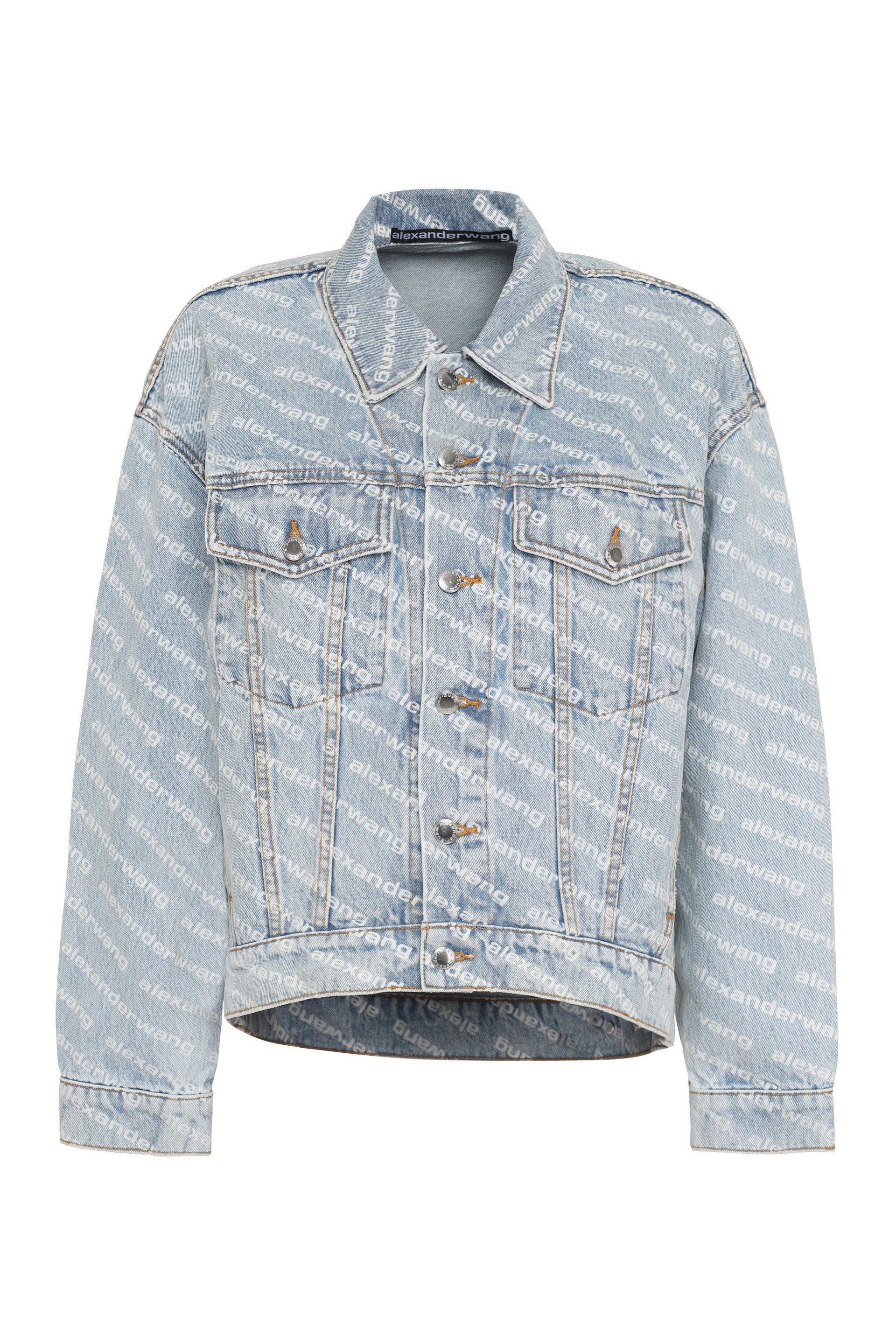 Printed denim jacket