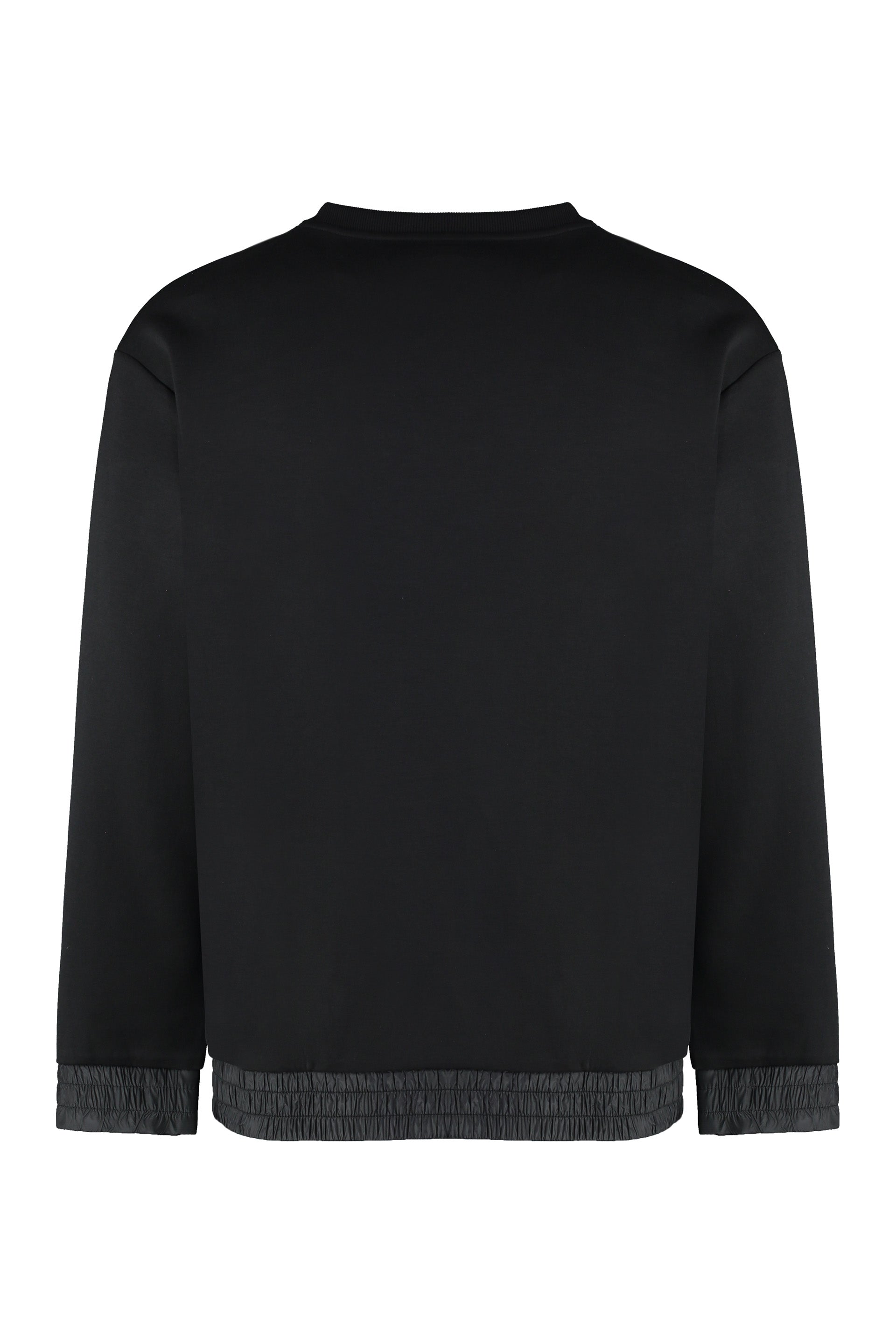 Cotton blend crew-neck sweatshirt