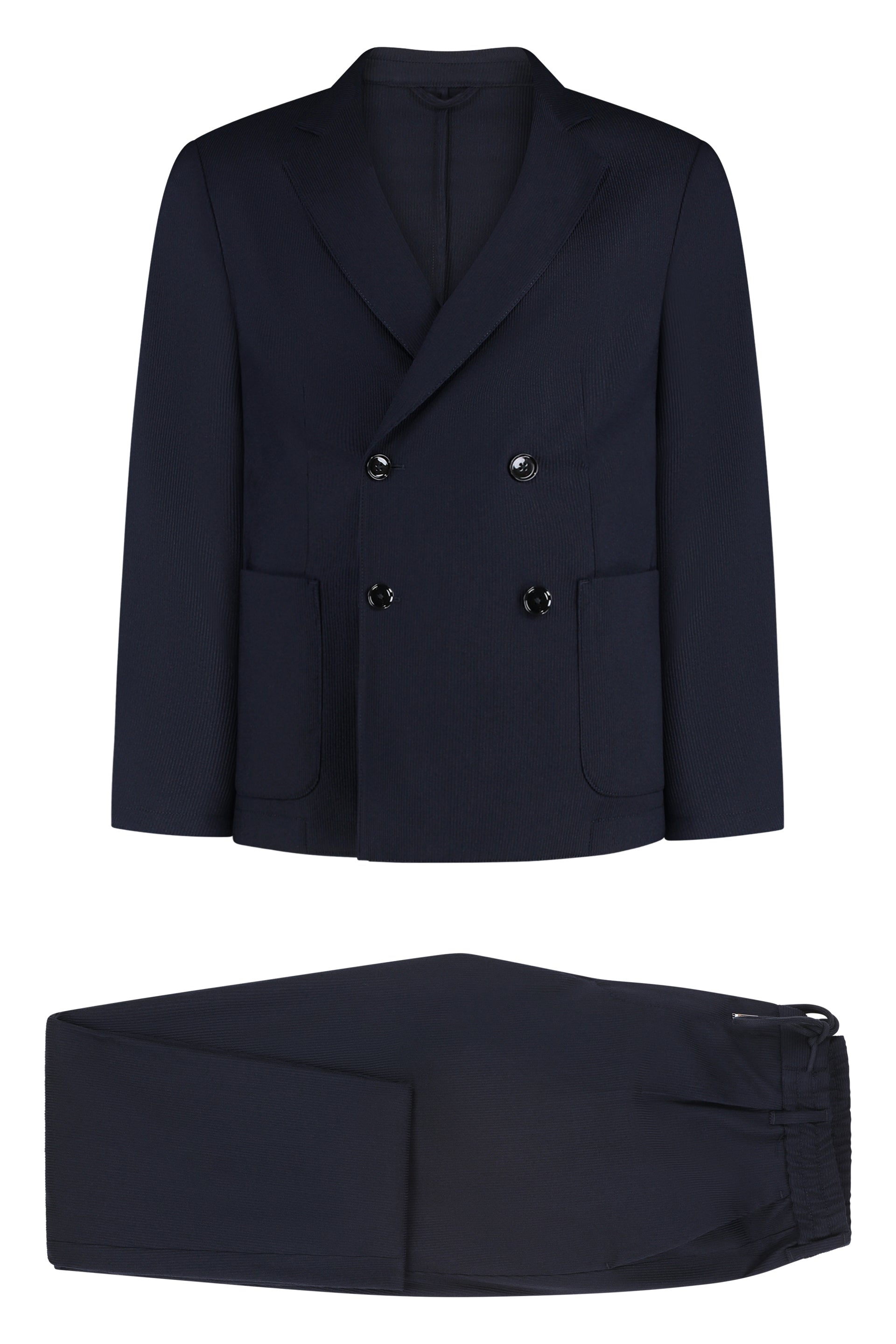 Virgin wool two-piece suit