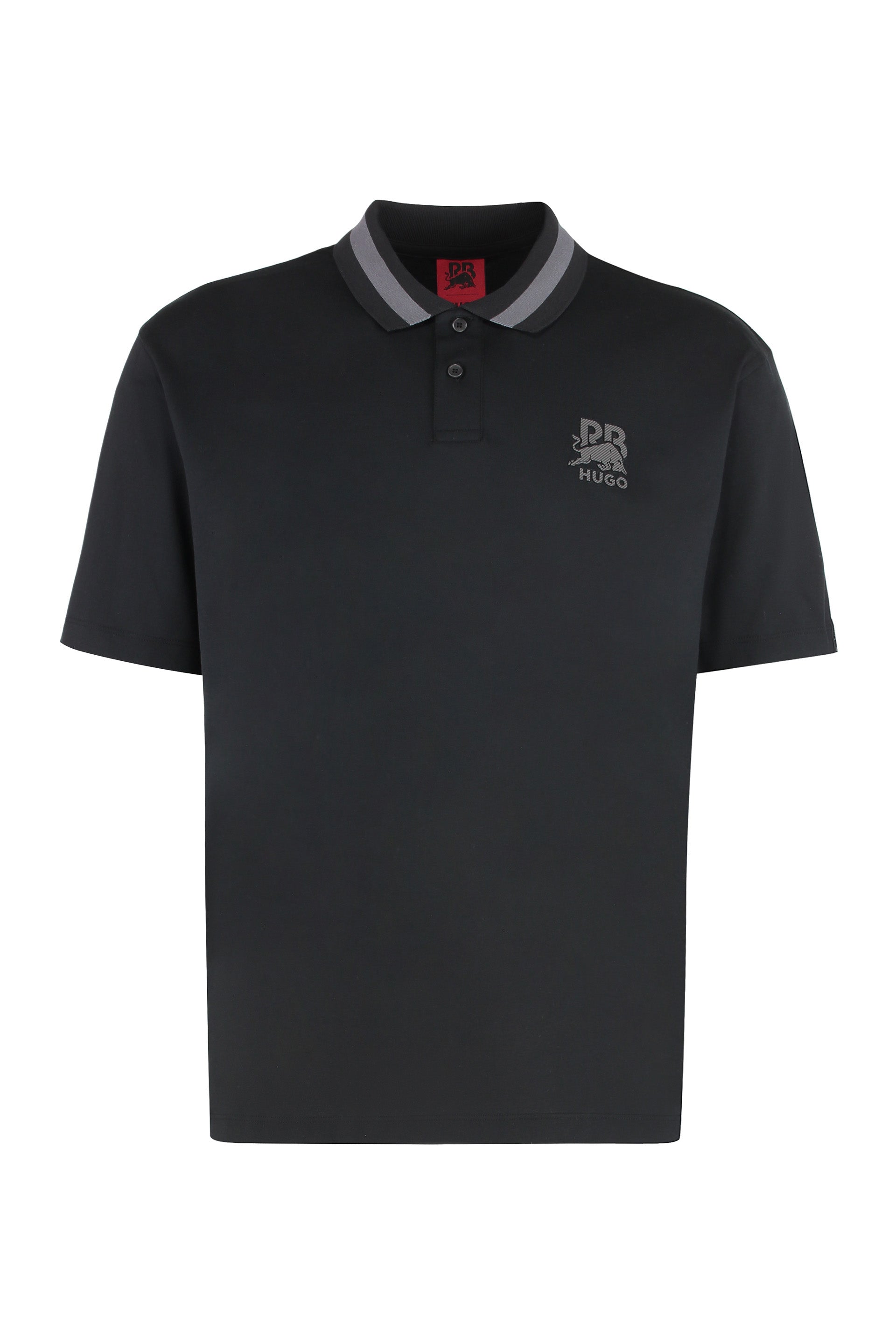 Hugo x Racing Bulls - Cotton-piqué polo shirt