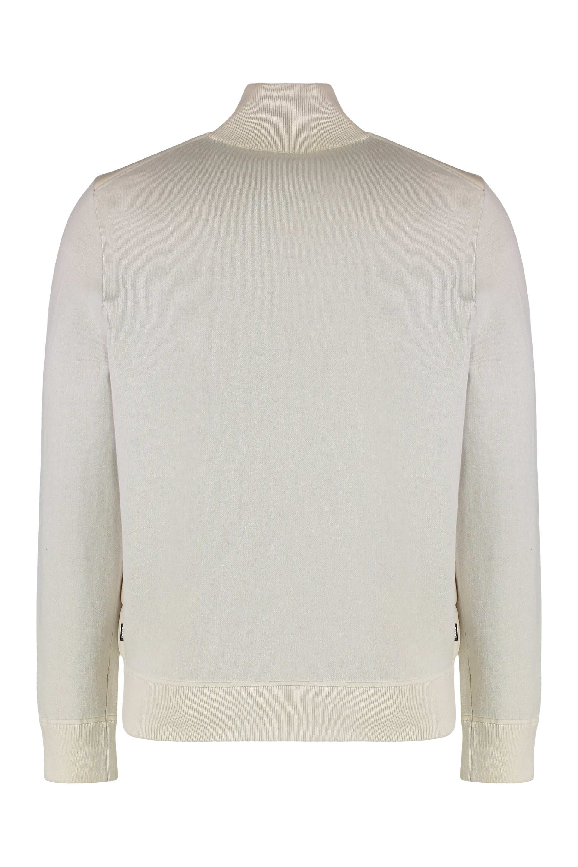 Cardigan with padded front panel