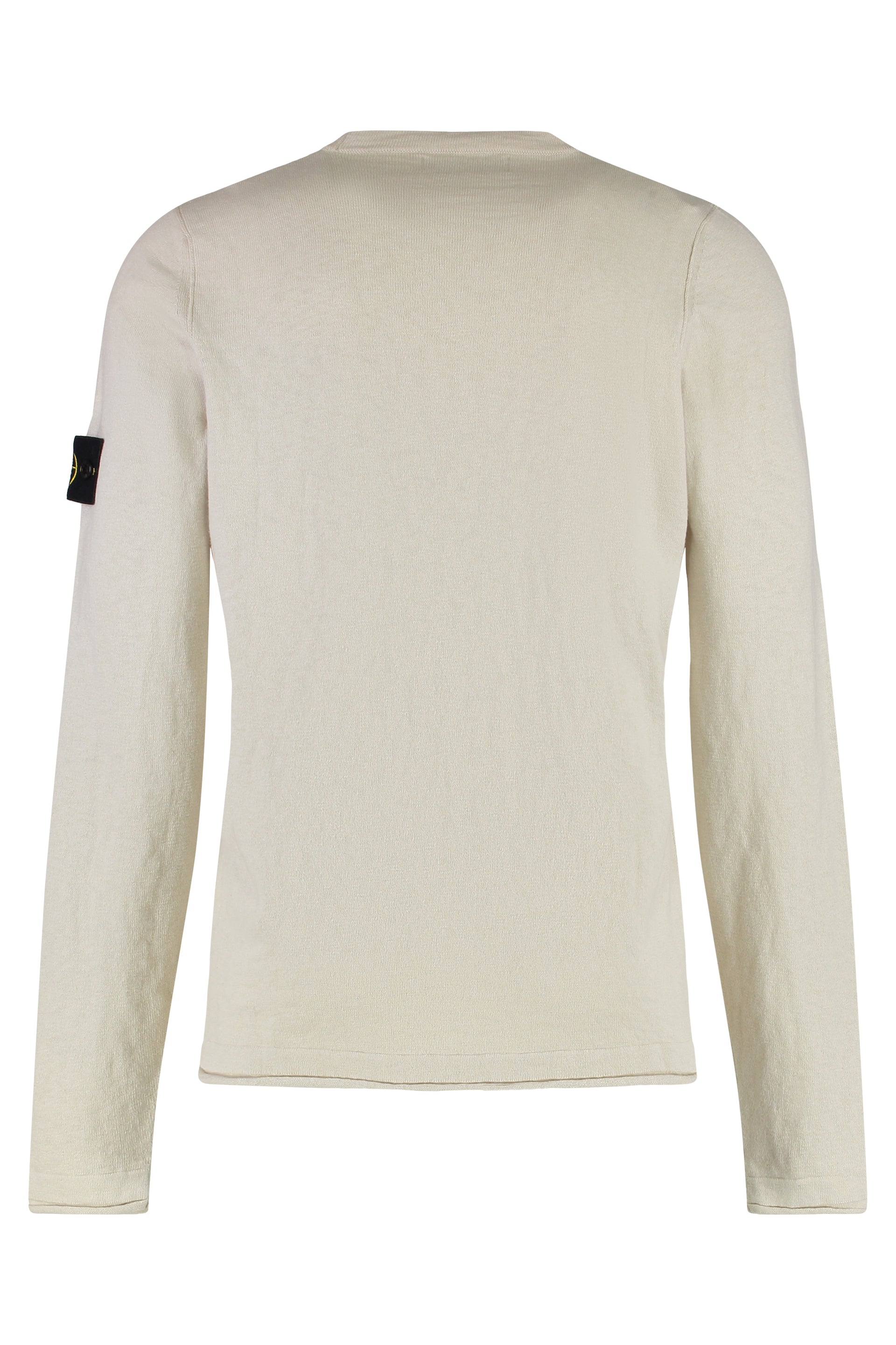 Cotton blend crew-neck sweater
