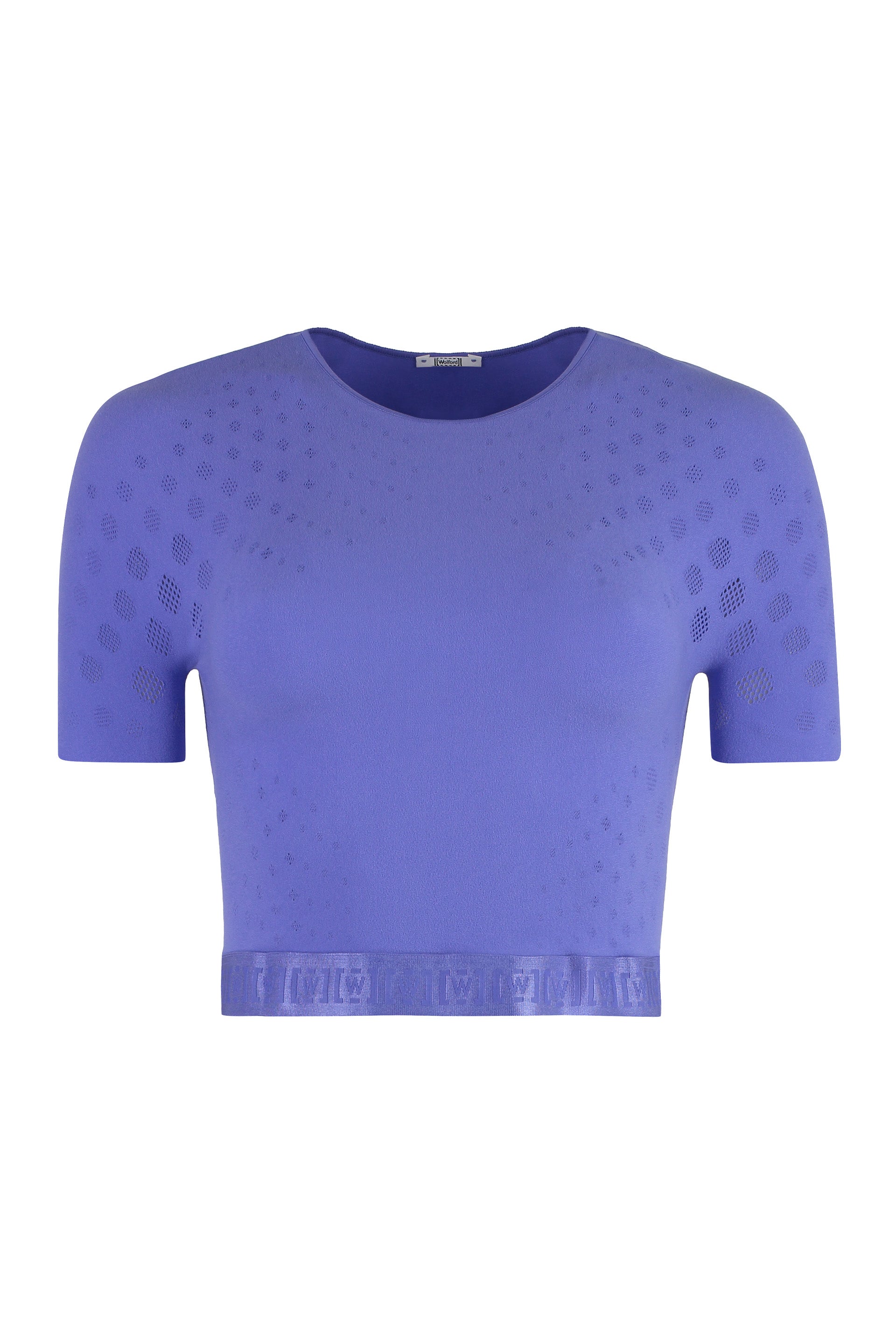 Dots Illusion Net crop top