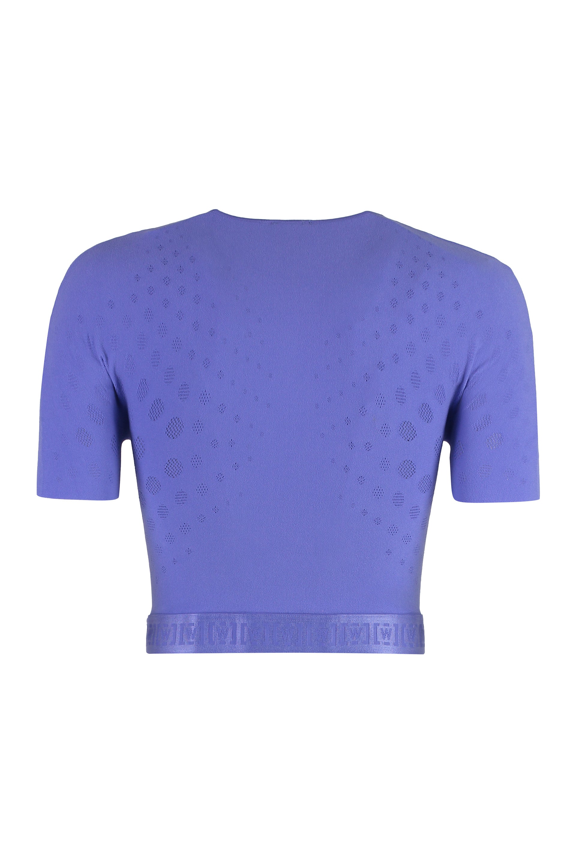 Dots Illusion Net crop top