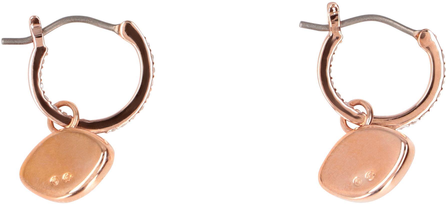 Evil Eye pendant hoop earrings