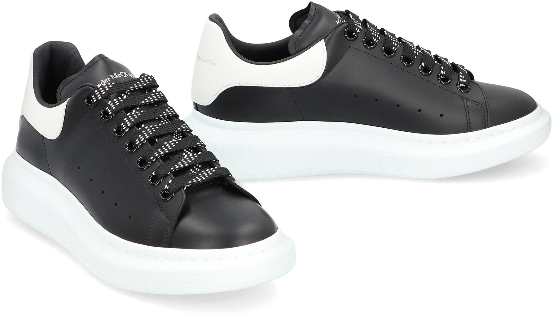 Leather chunky sneakers