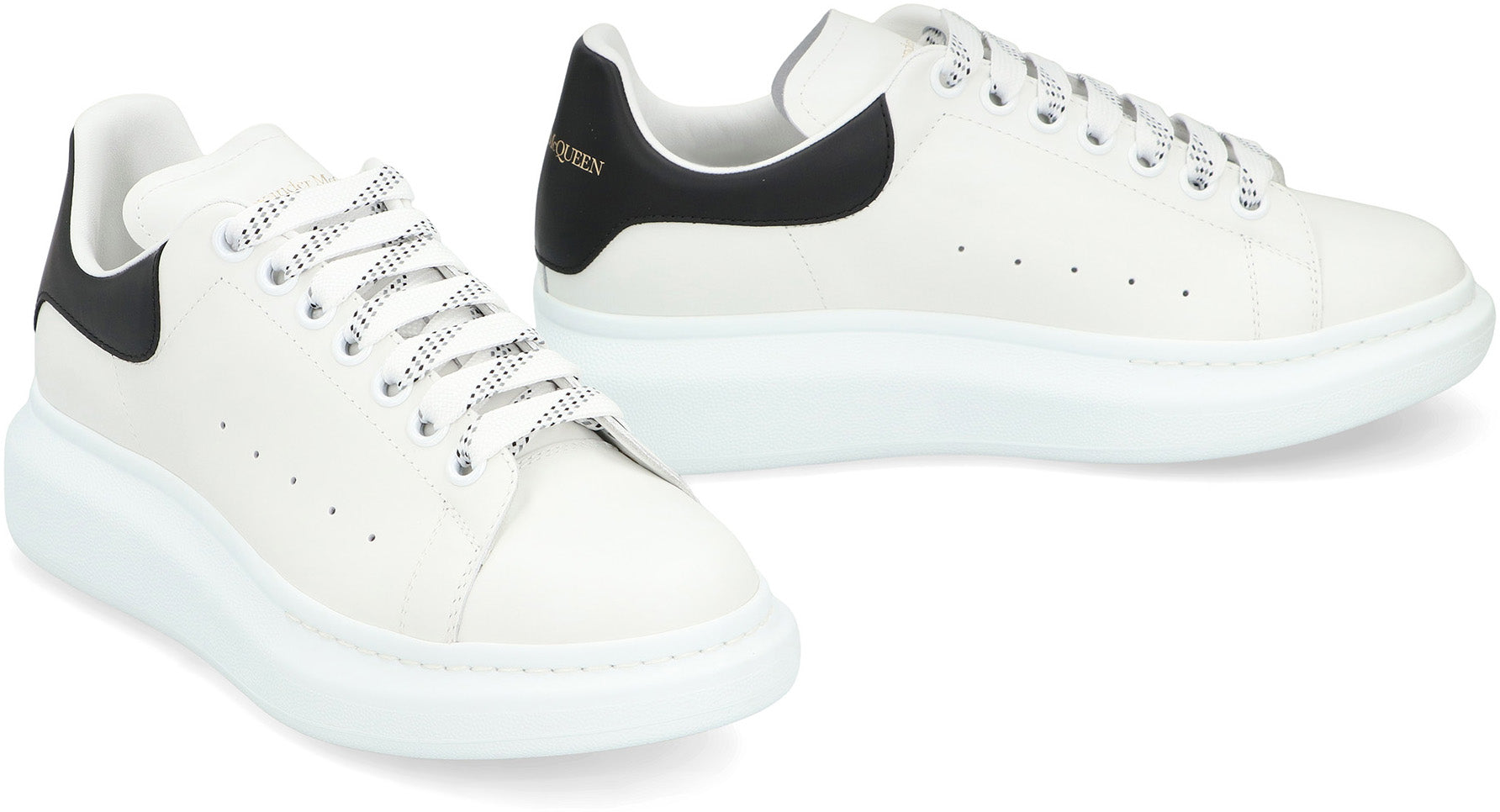 Leather chunky sneakers