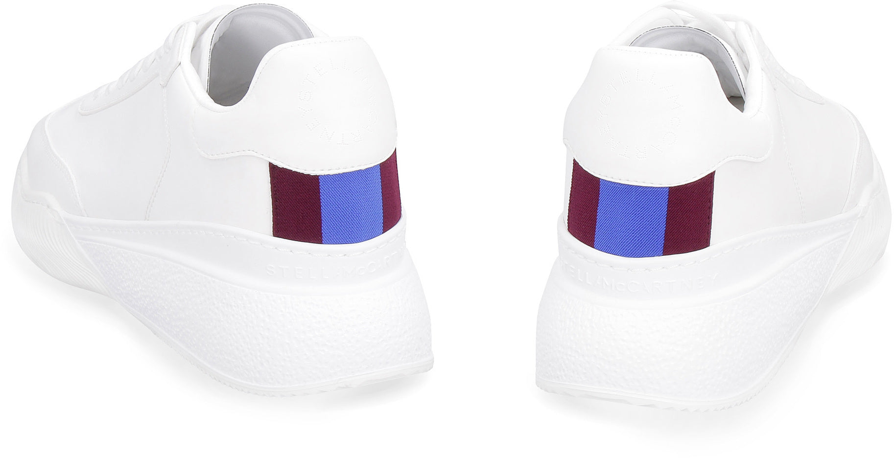 Faux leather sneakers