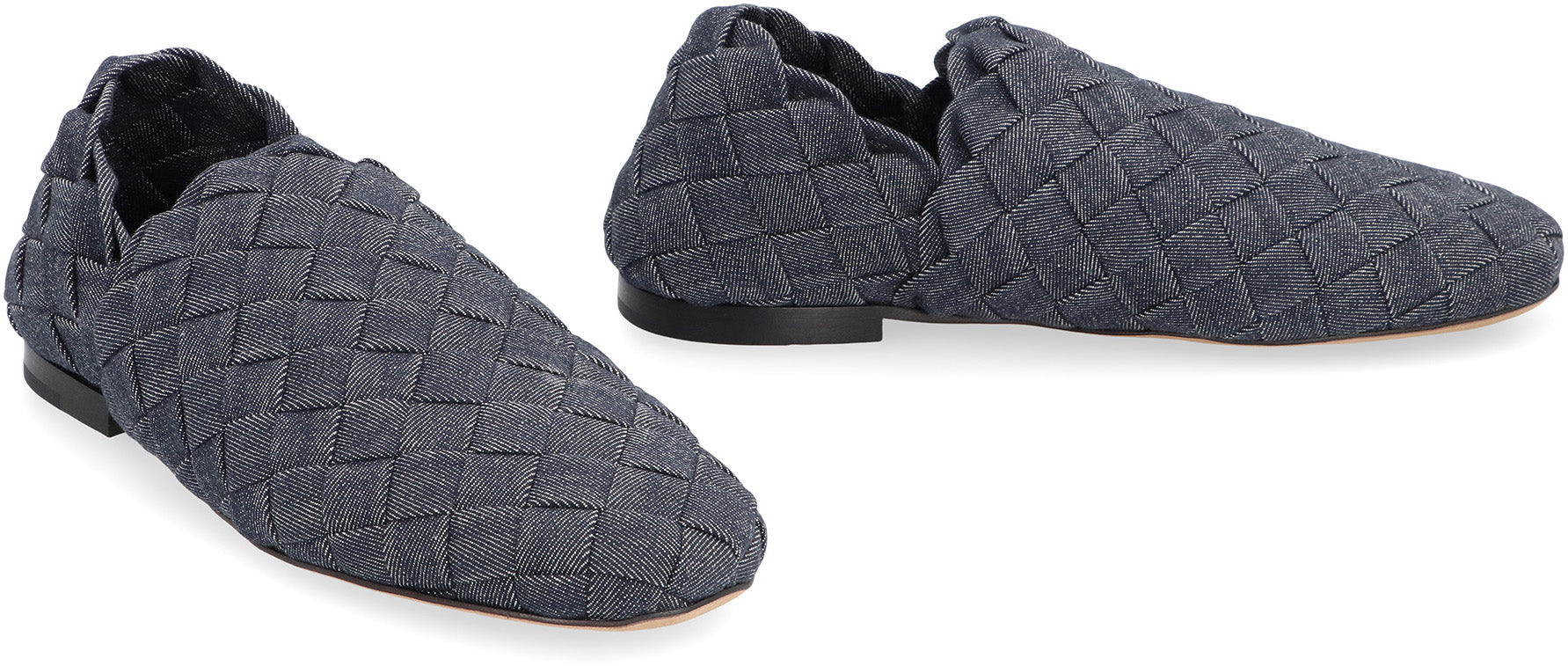 Denim slippers