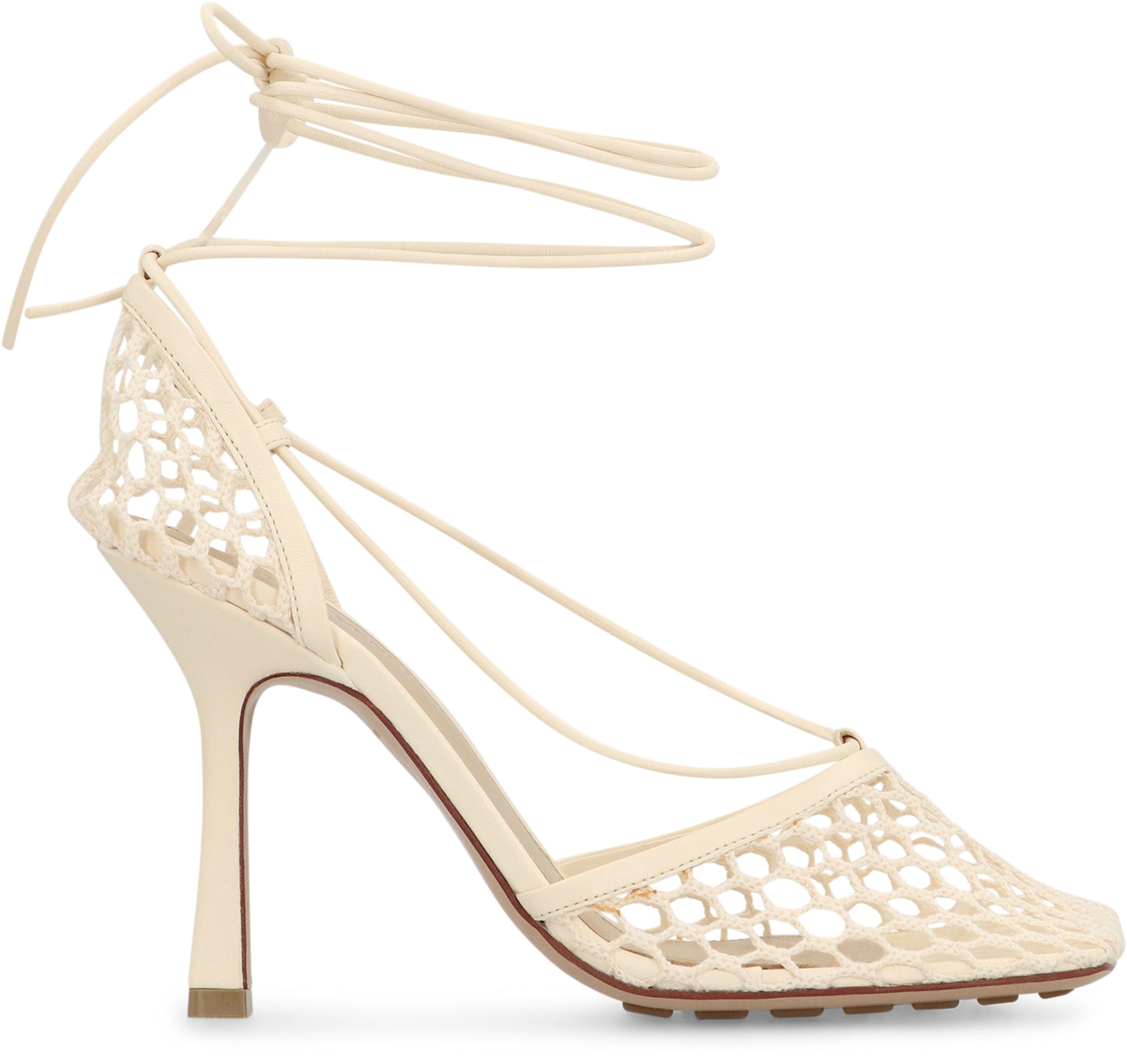 Stretch heeled sandals