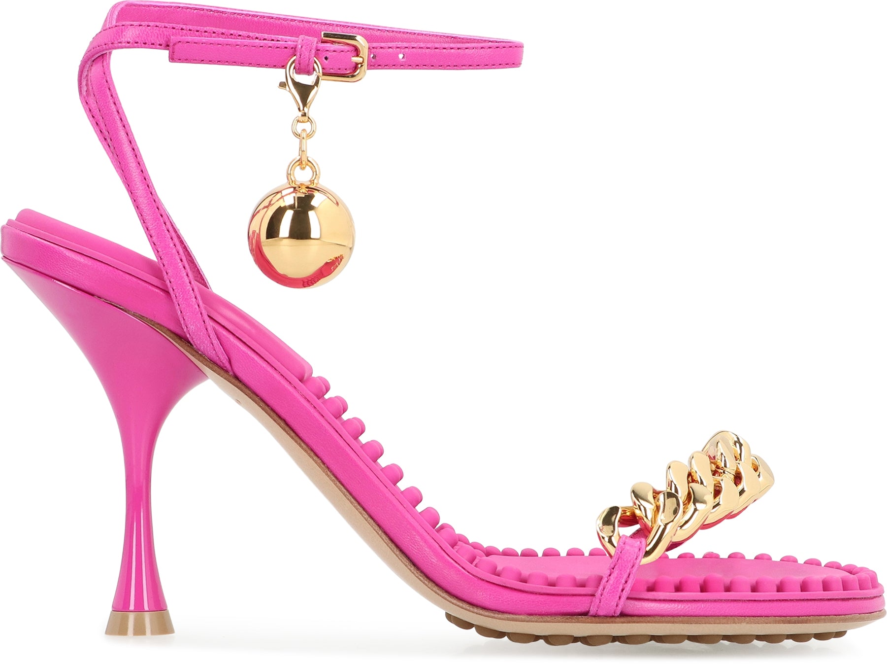 Dot heeled sandals