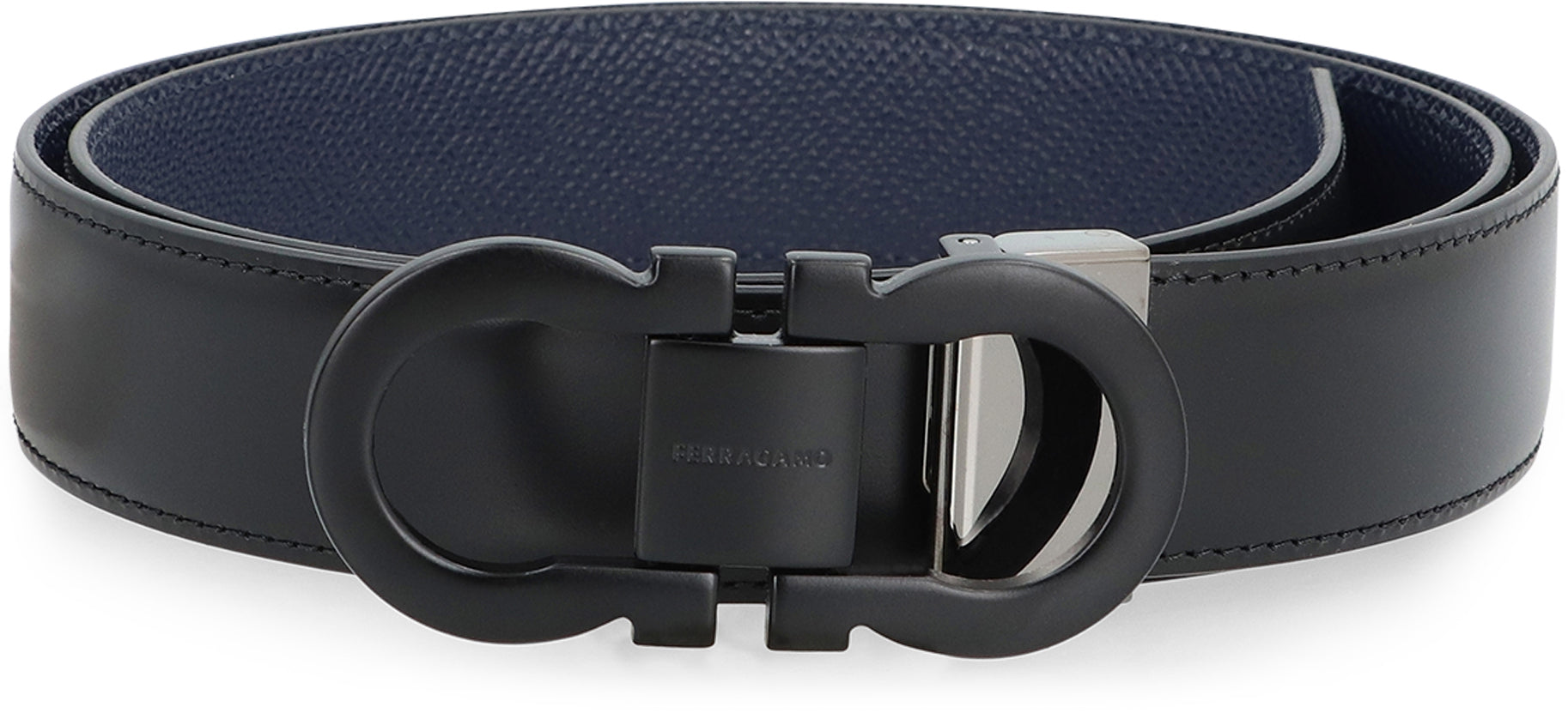 Gancini Reversible leather belt