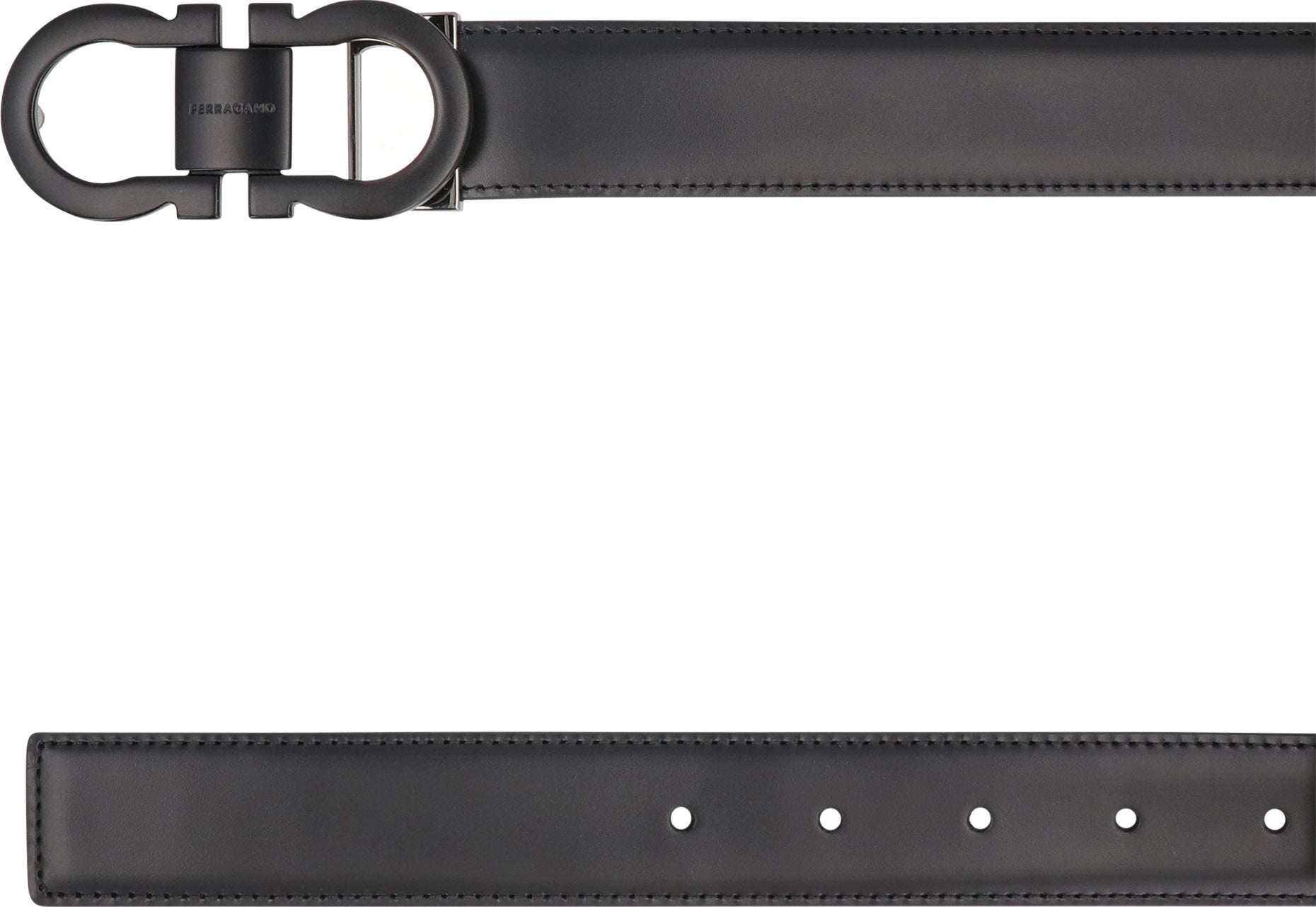Gancini Reversible leather belt