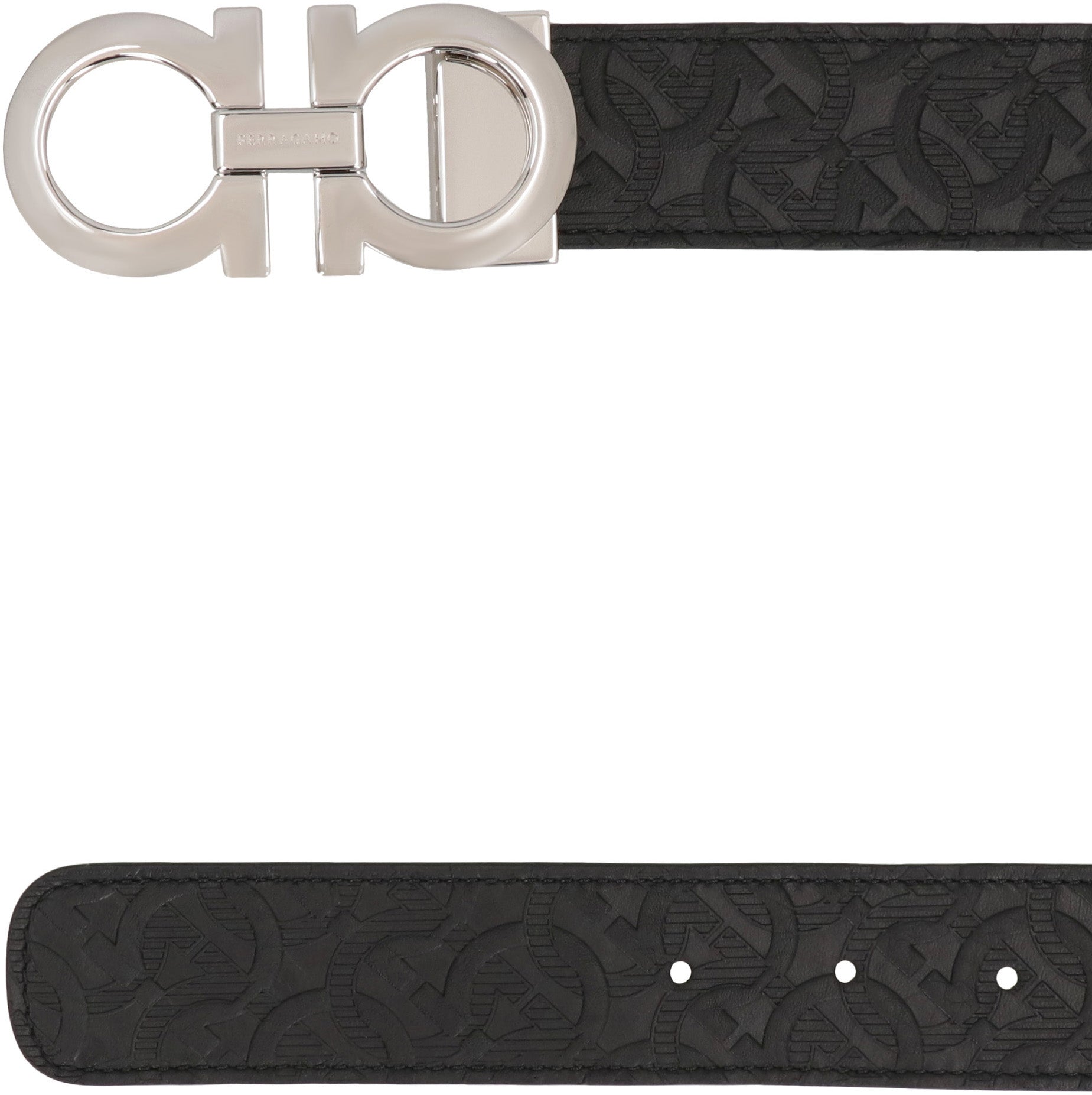 Gancini Reversible leather belt
