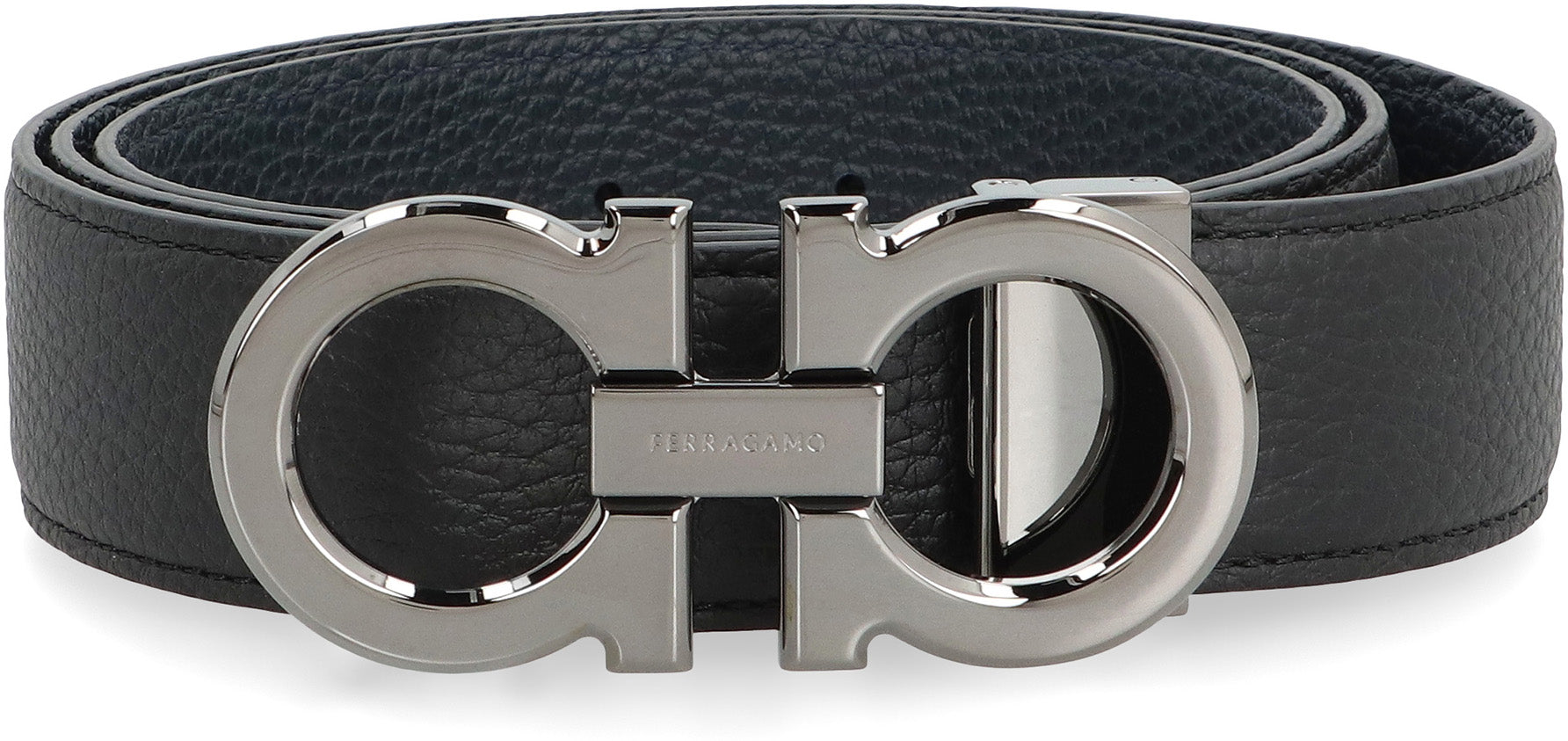 Gancini Reversible leather belt