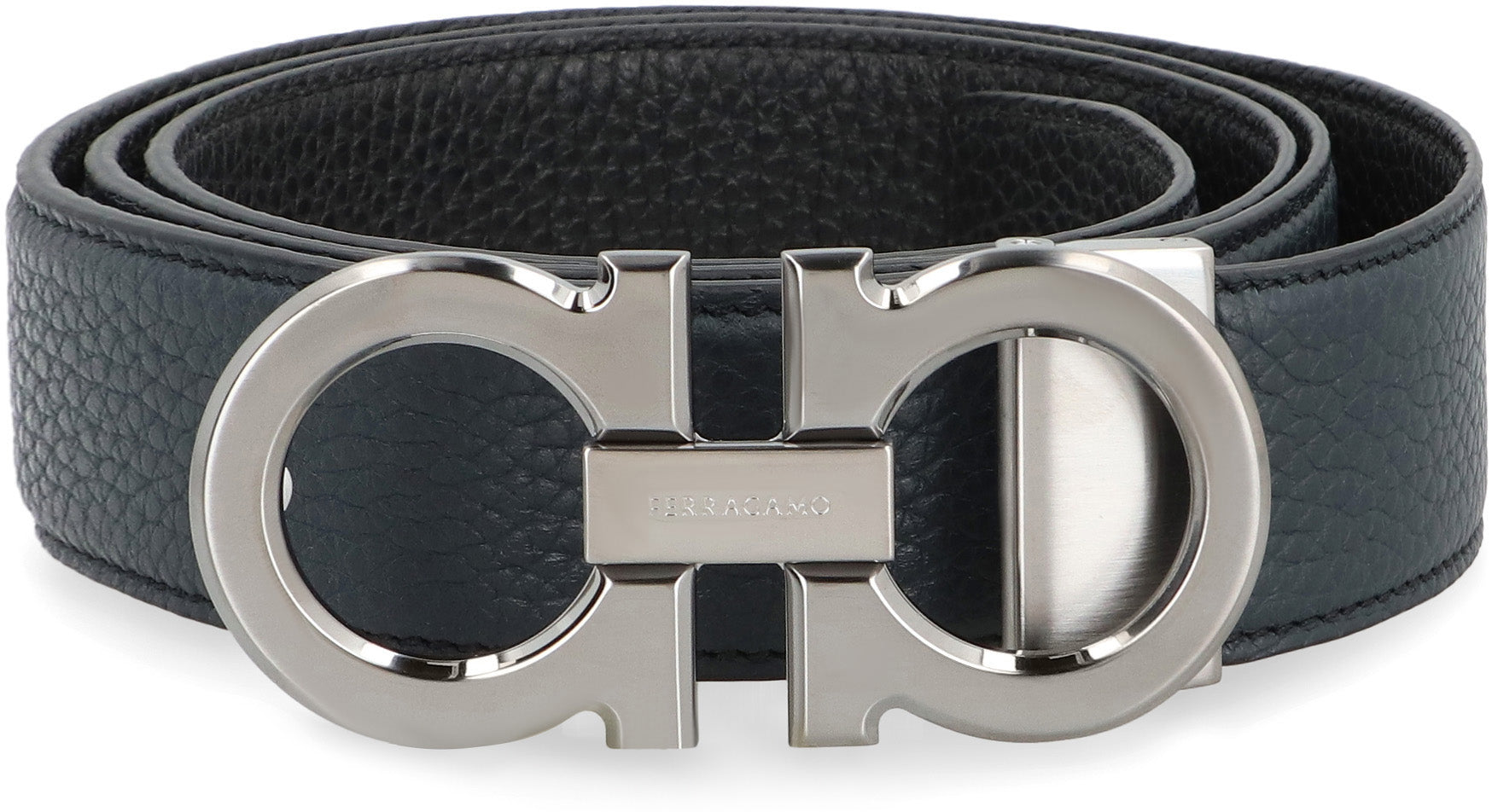 Gancini Reversible leather belt