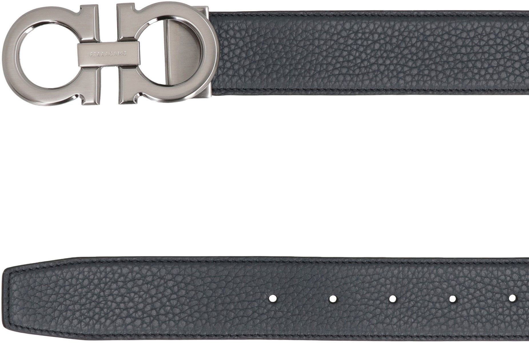 Gancini Reversible leather belt