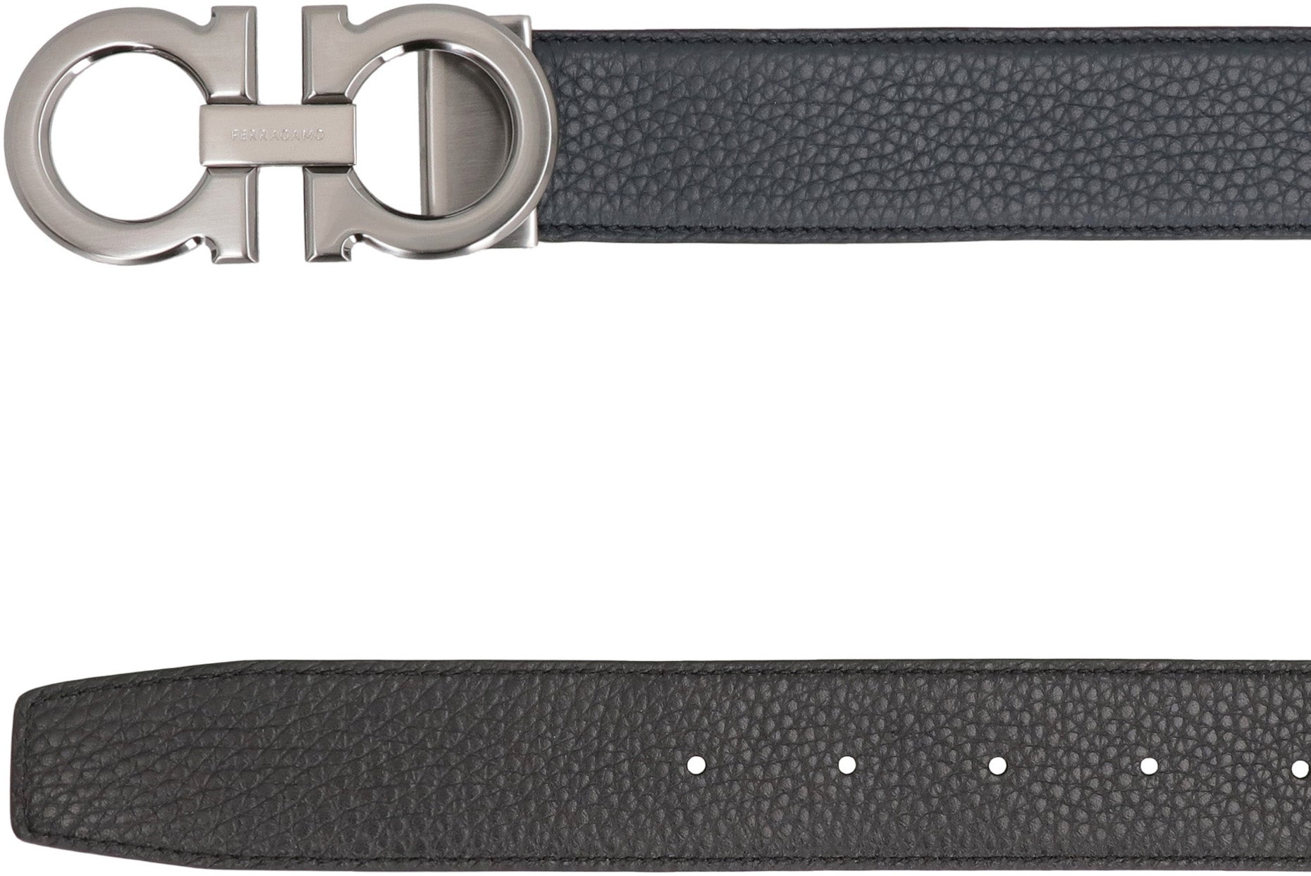 Gancini Reversible leather belt