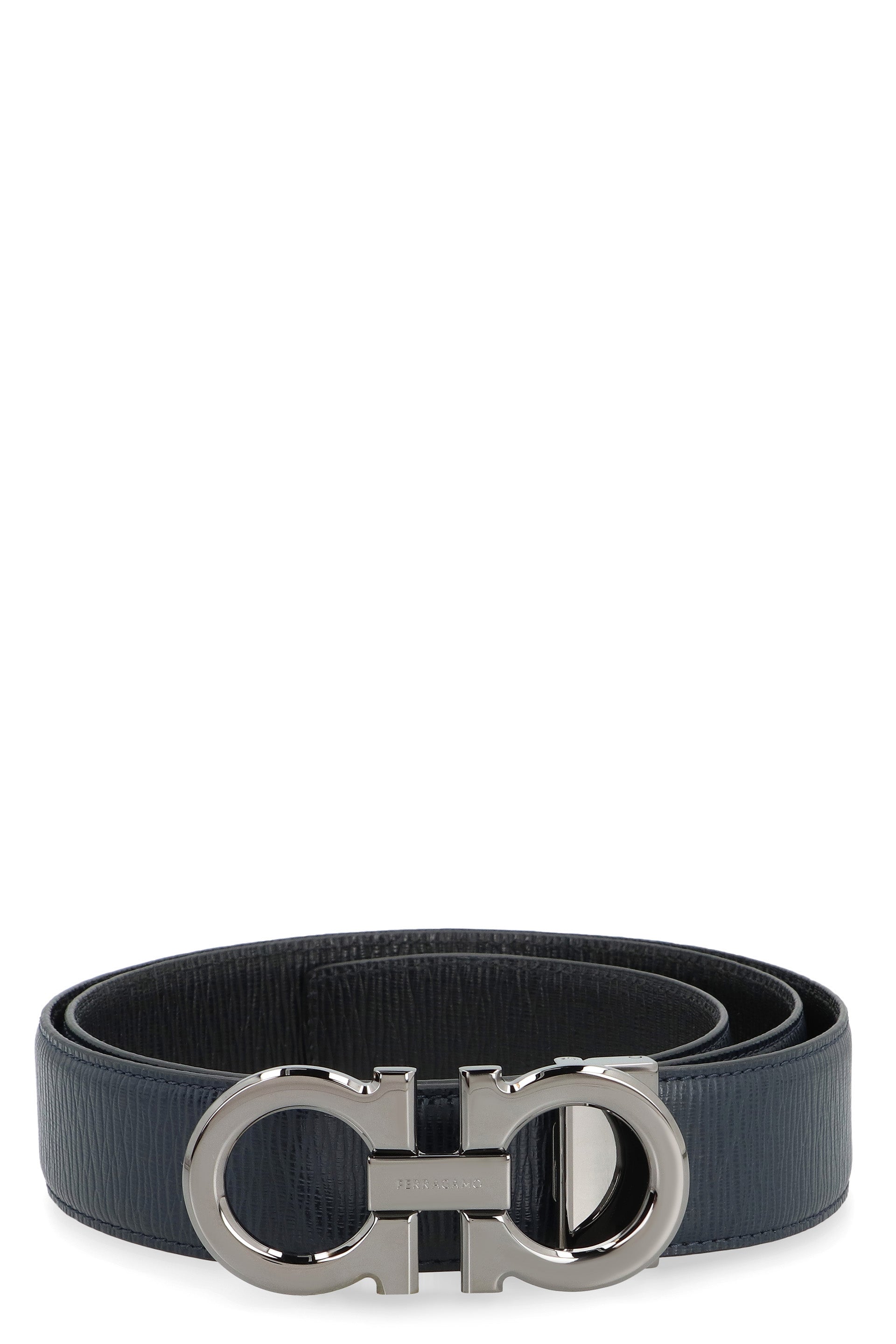 Gancini Reversible leather belt