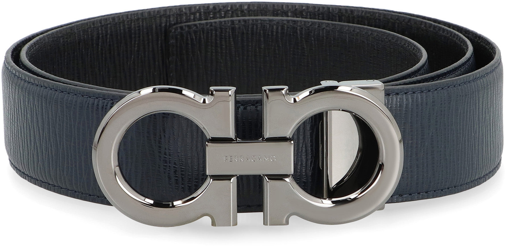 Gancini Reversible leather belt