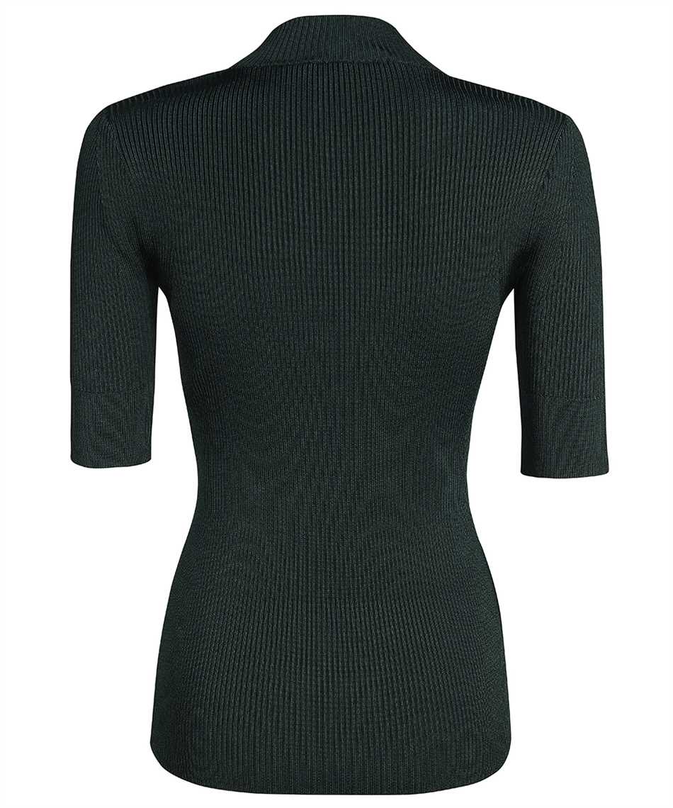 Knitted viscosa-blend top
