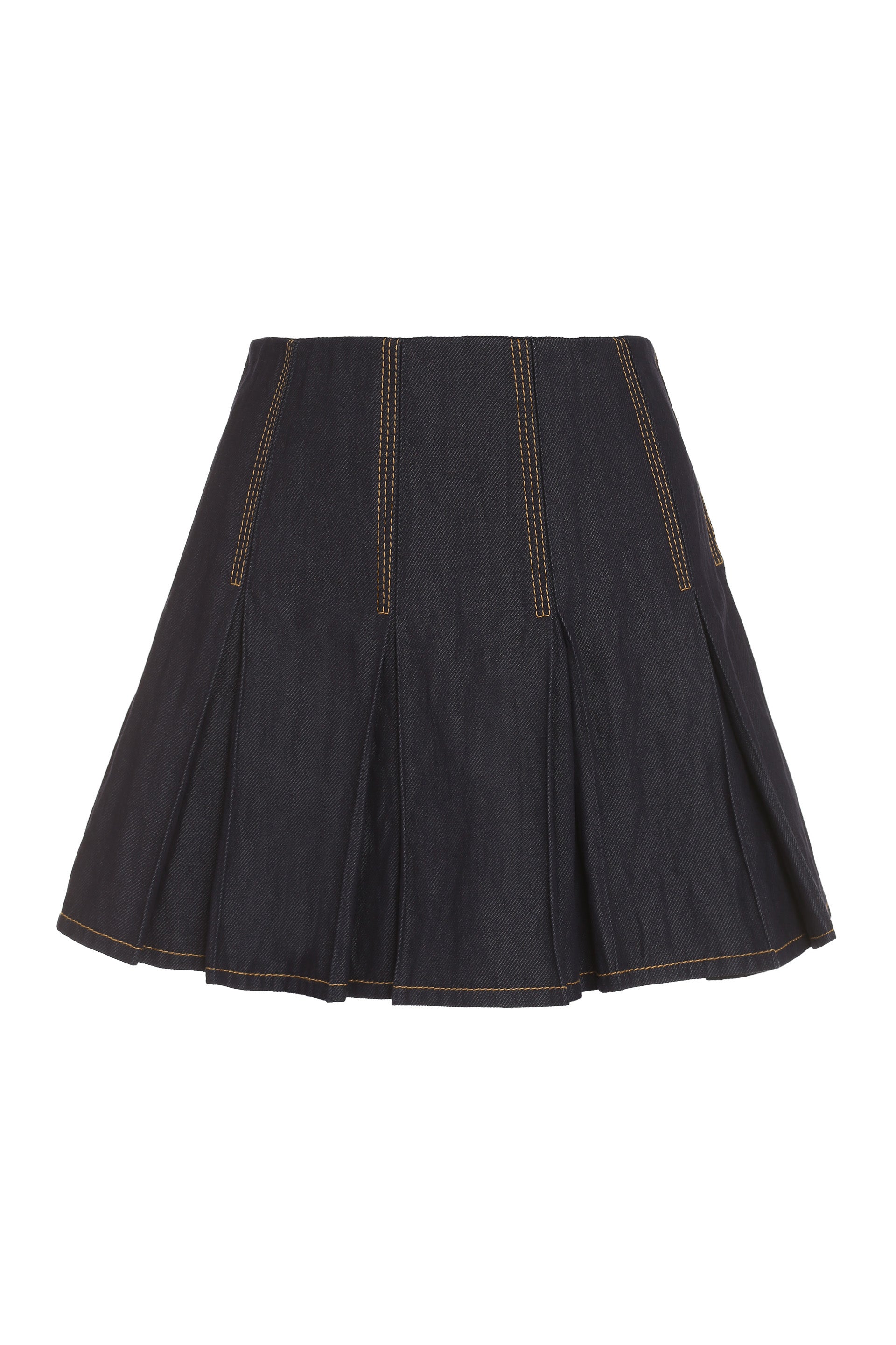 Pleated mini skirt