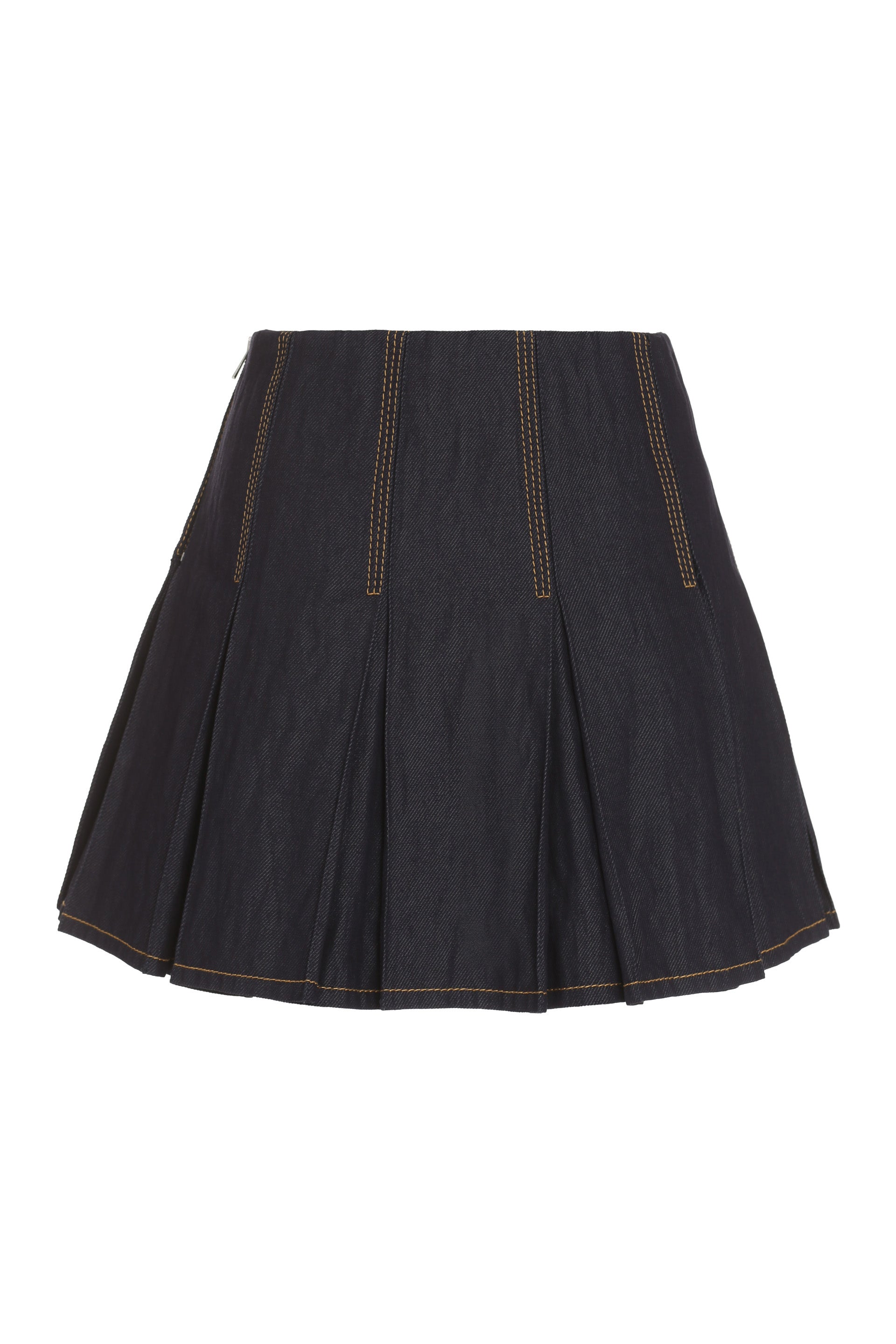 Pleated mini skirt