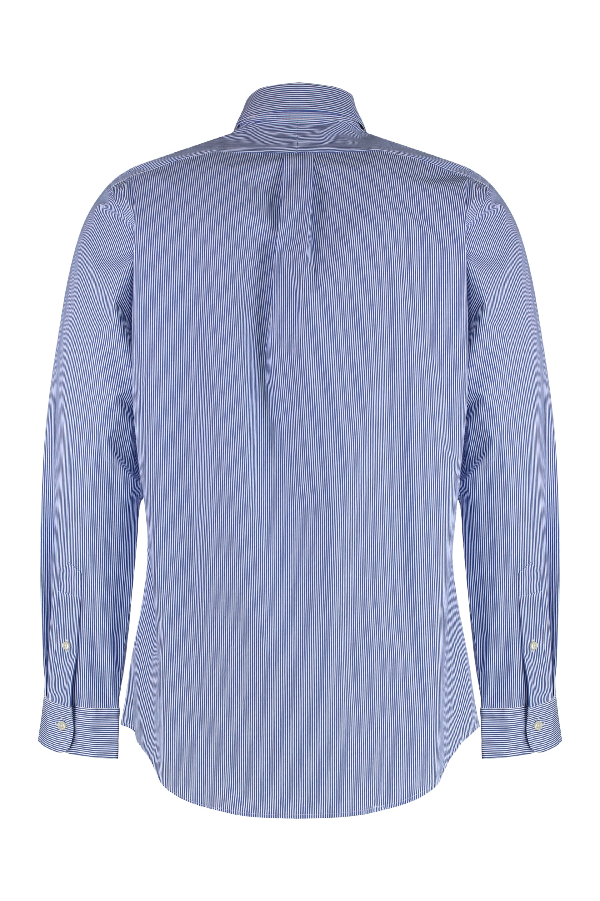 Button-down collar cotton shirt