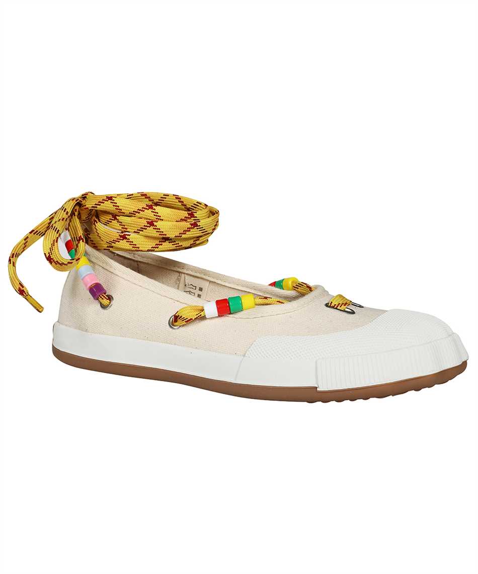 Ballet flats with decorative insert