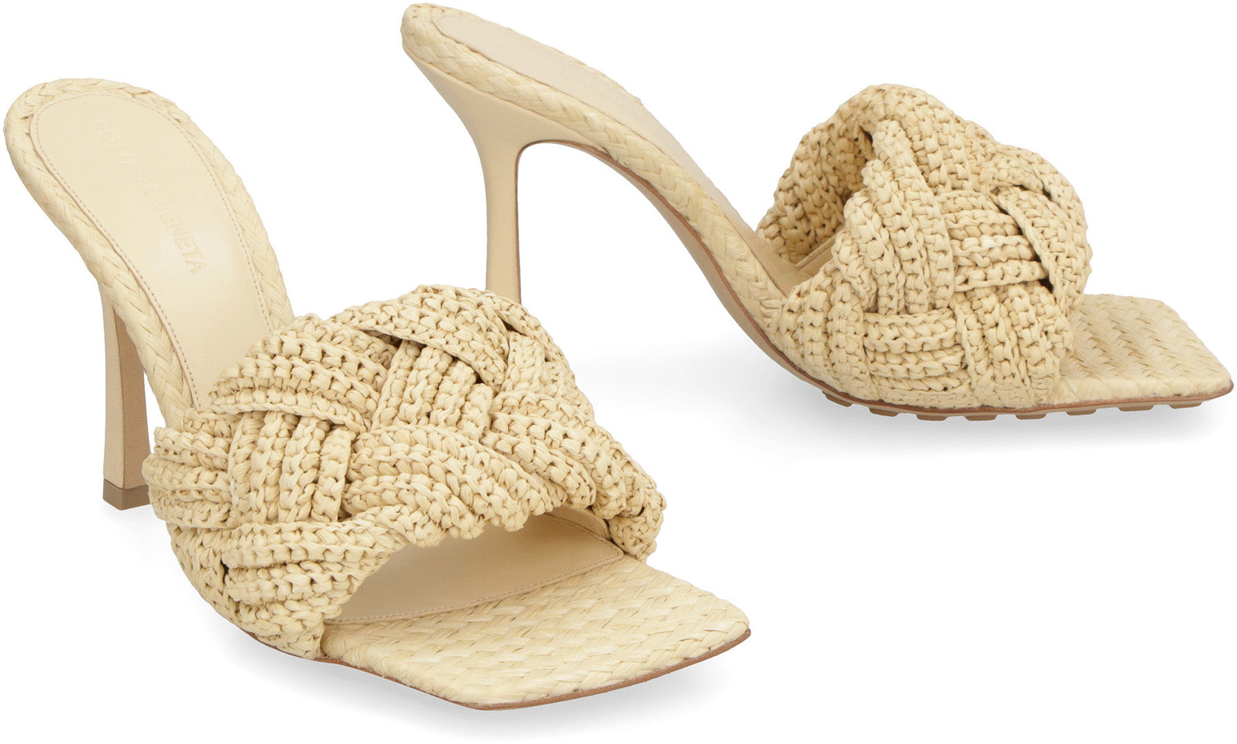 Lido raffia mules