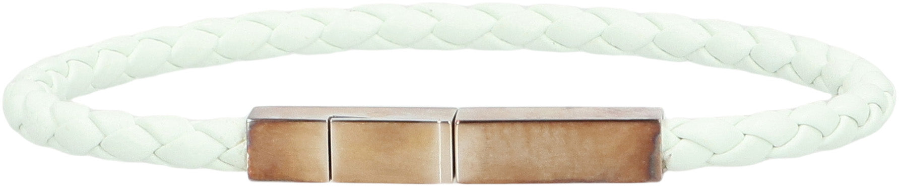 Braided leather bracelet