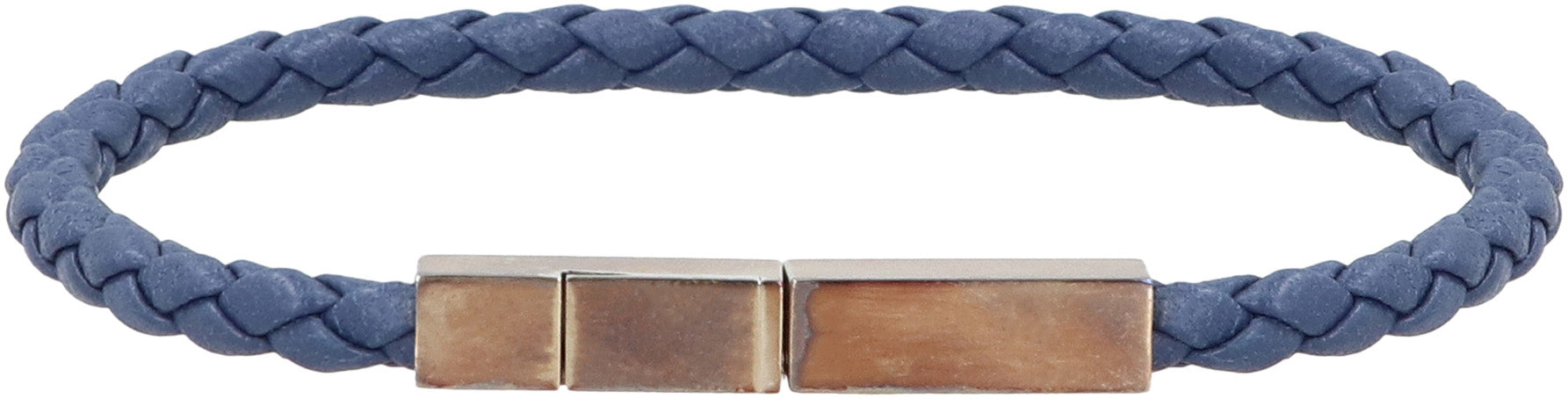 Braided leather bracelet