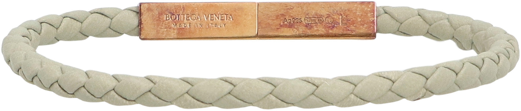 Braided leather bracelet