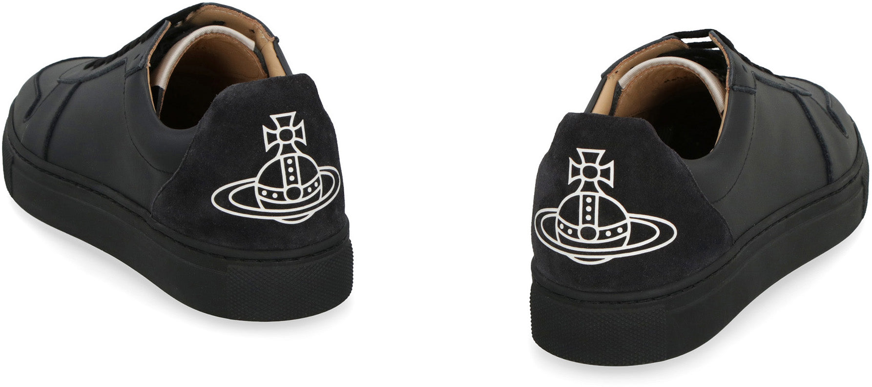 Leather low-top sneakers