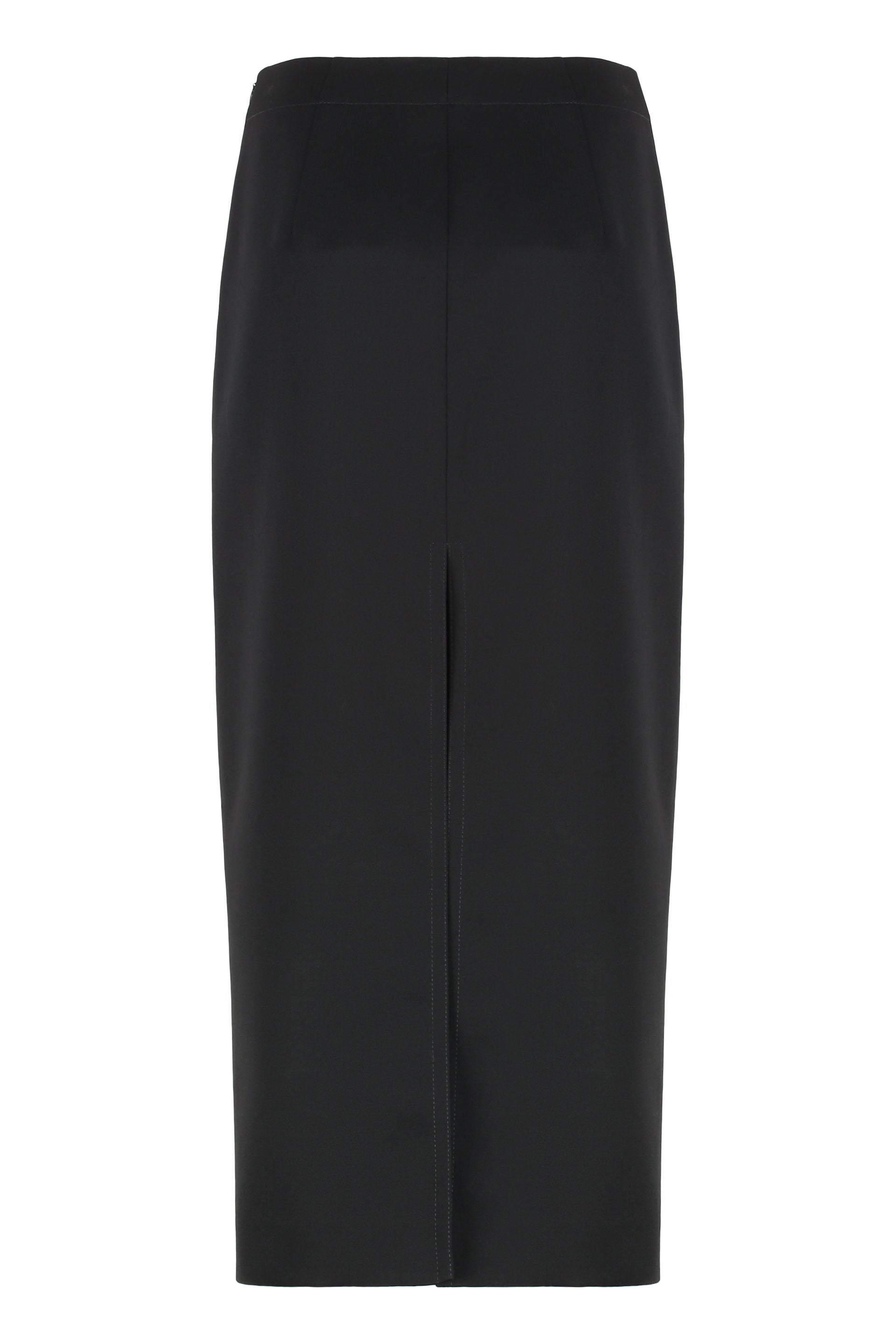 Wool midi skirt