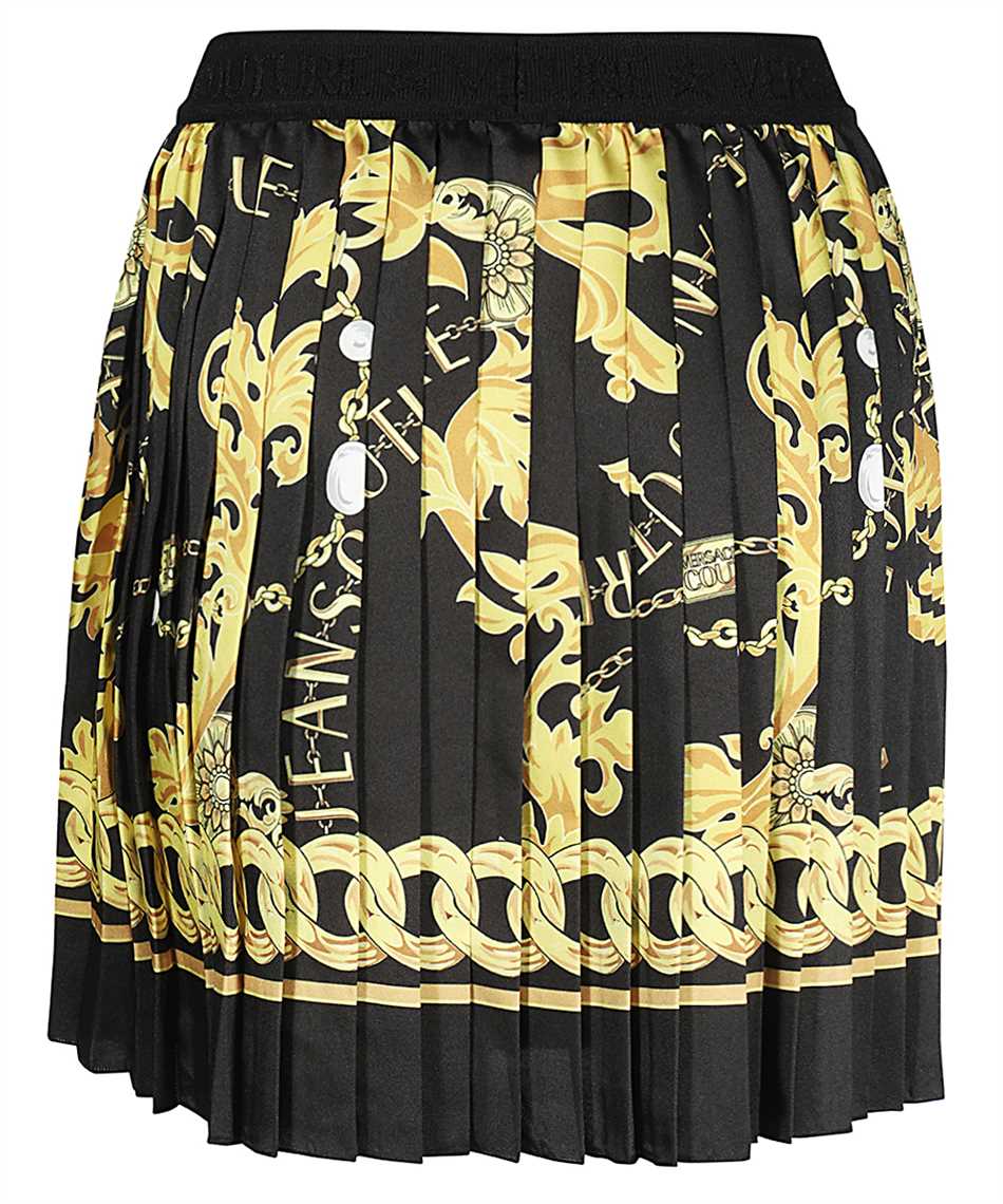 Printed pleated skirt