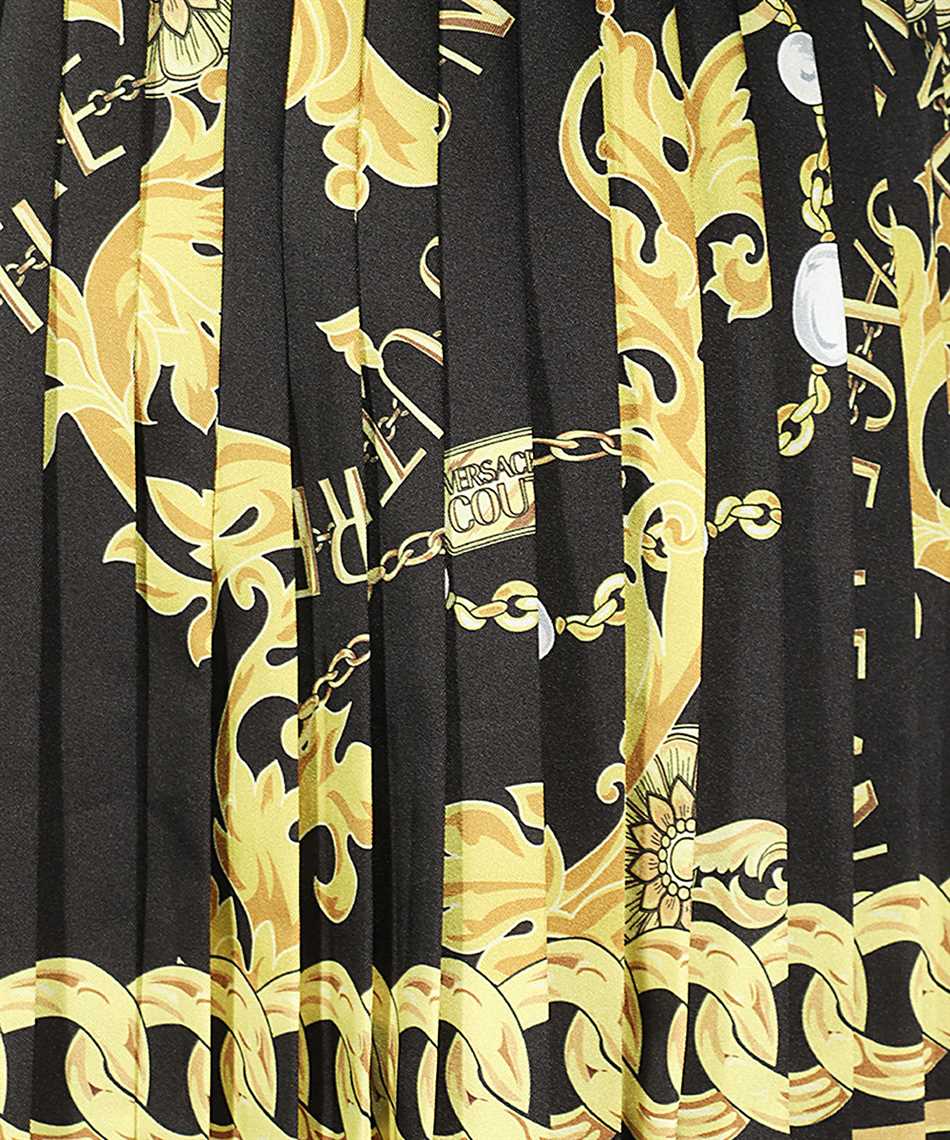 Printed pleated skirt