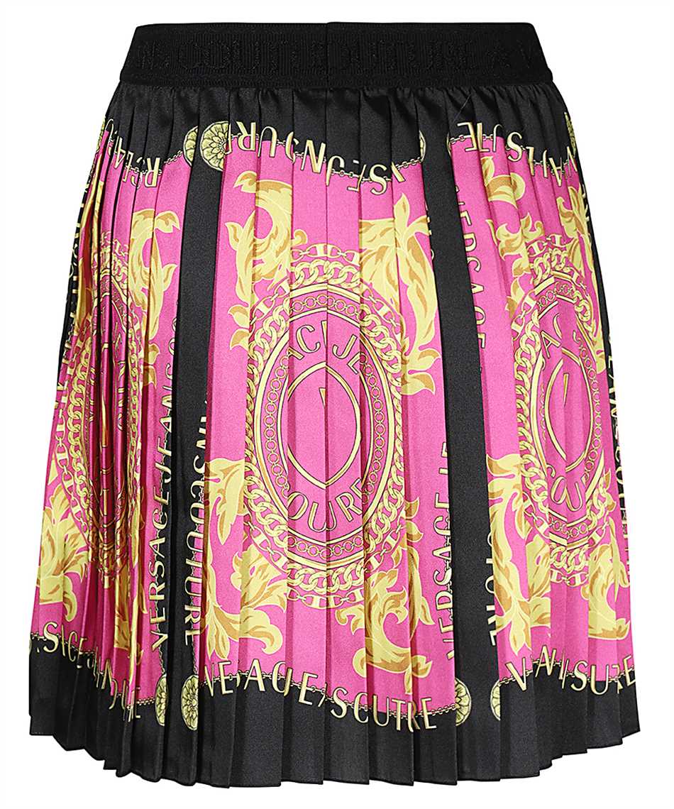 Printed pleated skirt