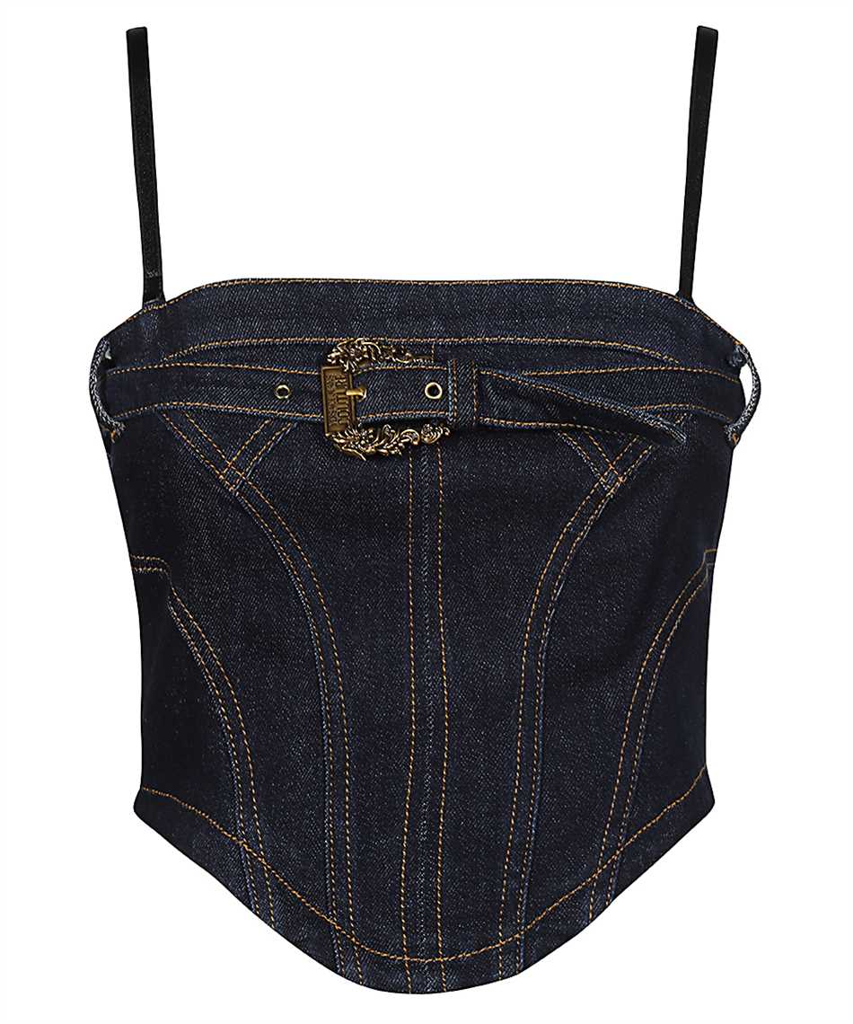 Cropped denim top