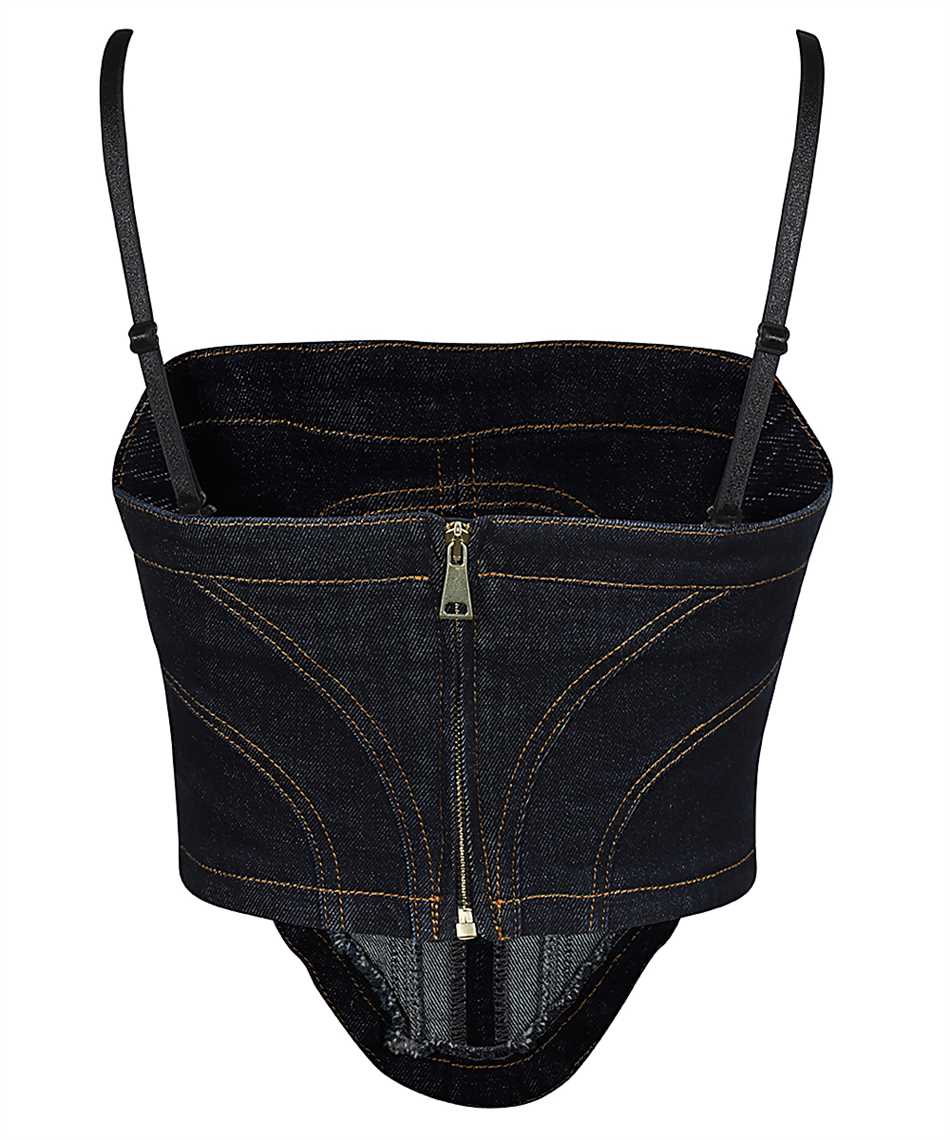Cropped denim top