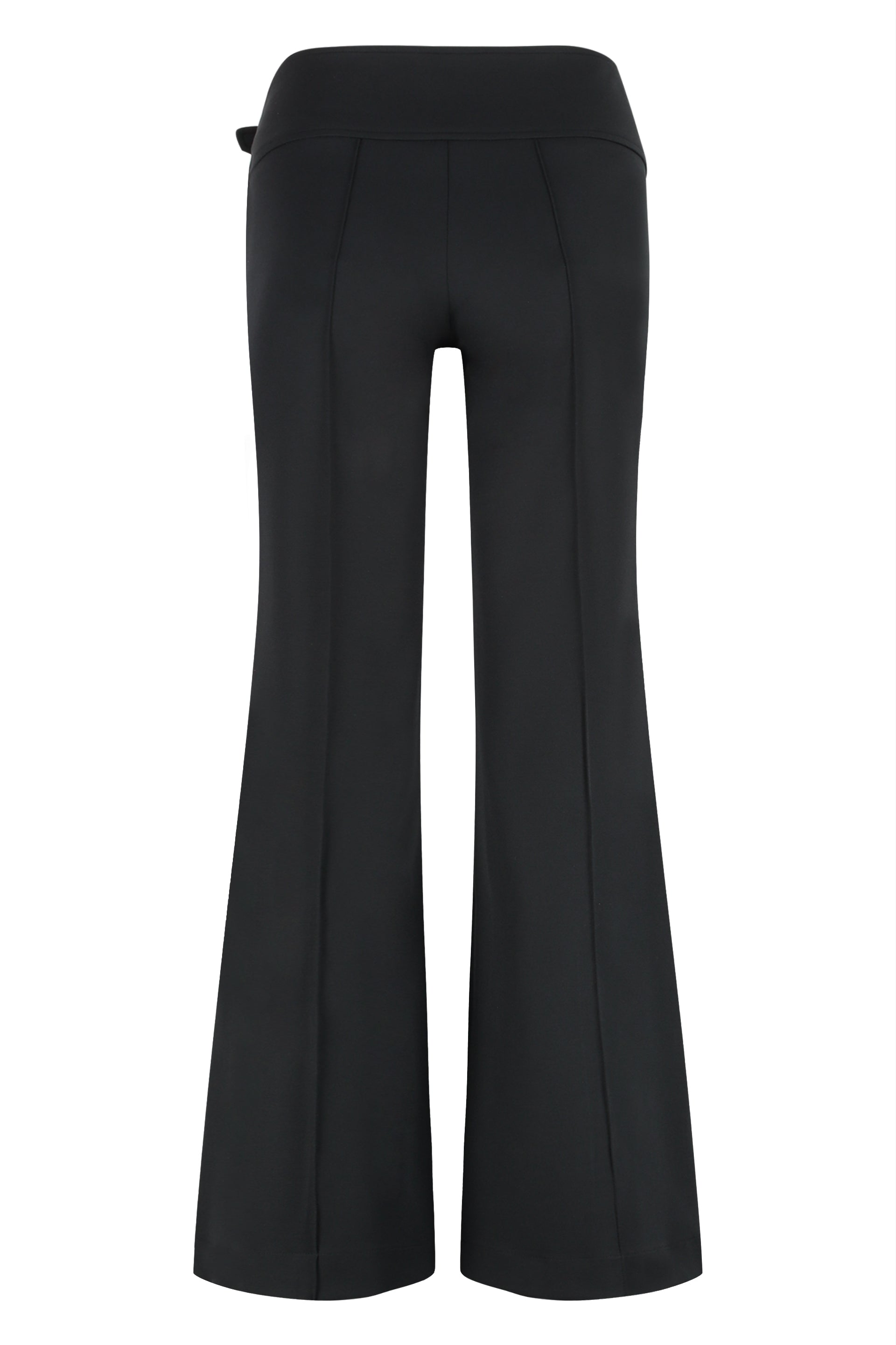 High-waist wide-leg trousers