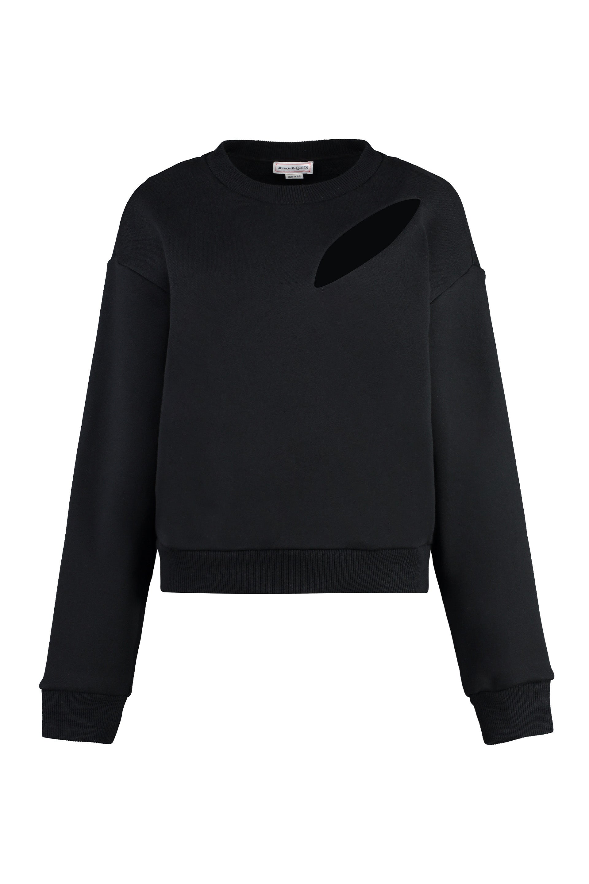 Cotton crew-neck sweatshirt